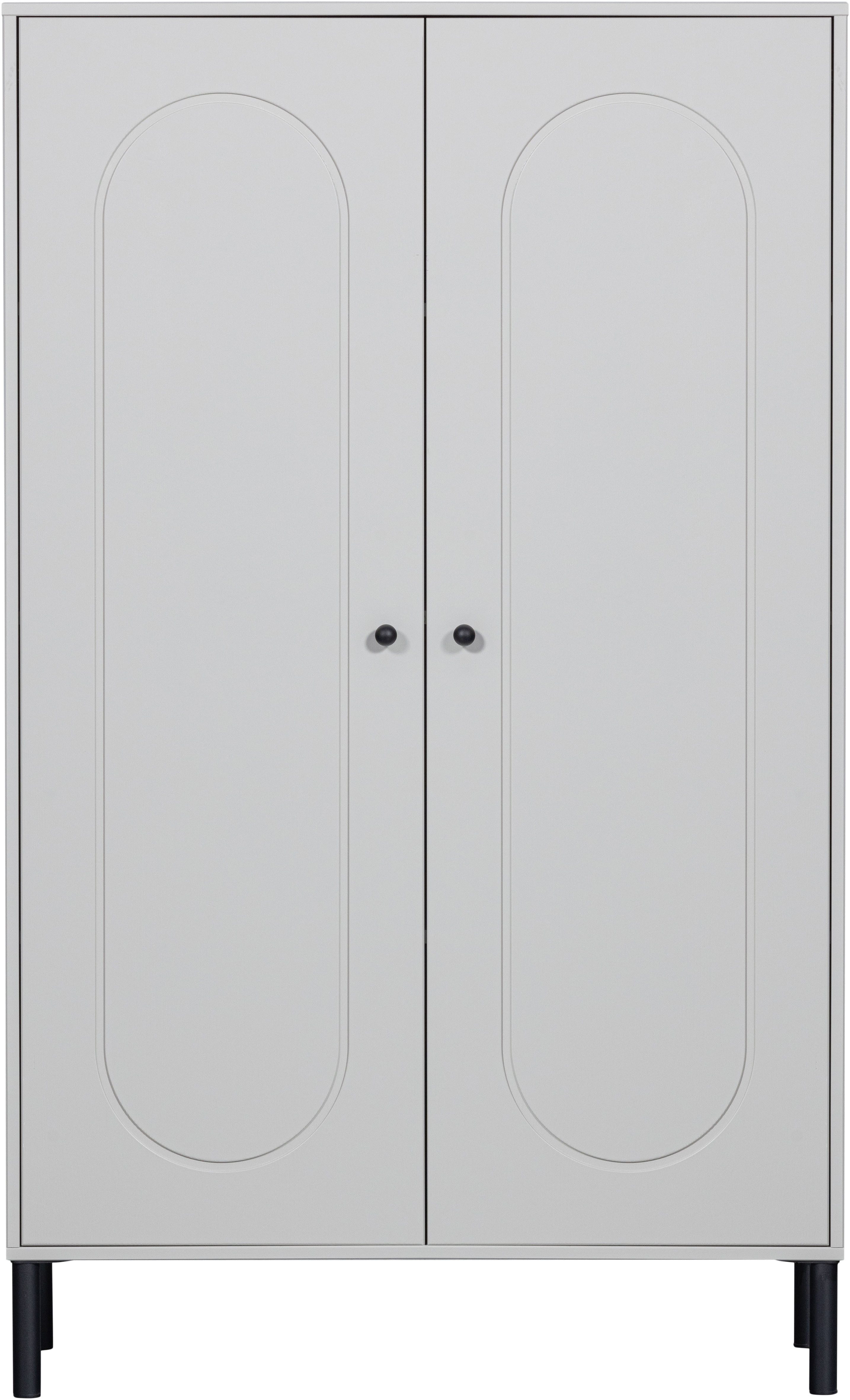 WOOOD Highboard Xina mit FSC® Massivkiefer und sichtbare Maserung 90 x 40 x 149 cm, Tragkraft 10 kg pro Einlegeboden, einfach zu montieren