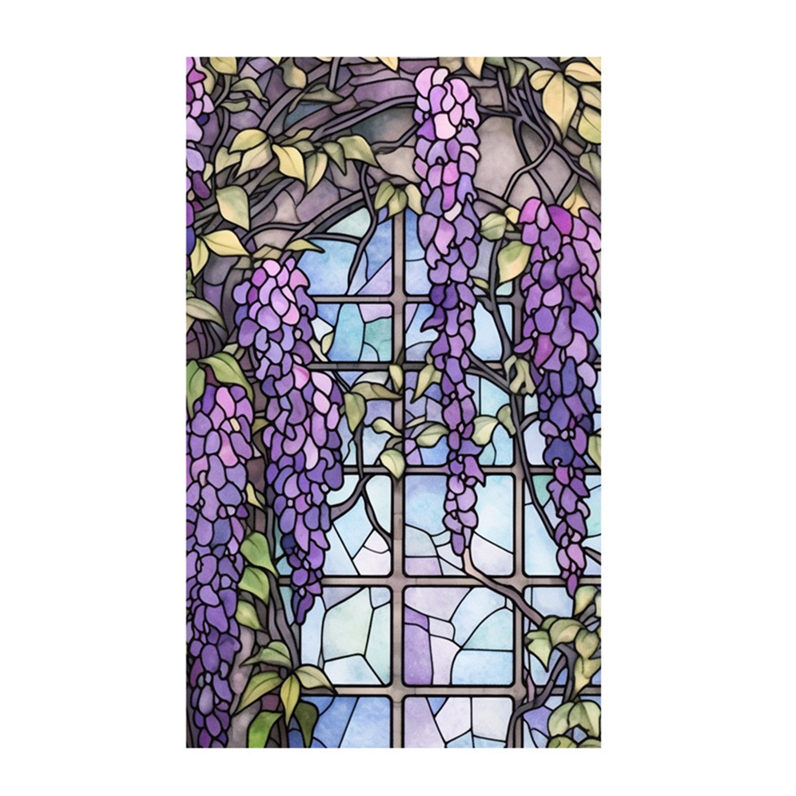 GarveeMore Fenstersticker PVC-Farbglas Glas Fensterfolie Aufkleber günstig online kaufen