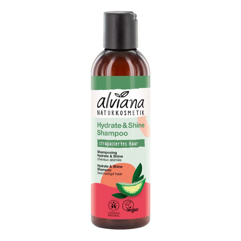 Haarshampoo Shampoo - Hydrate & Shine mit Bio-Aloe Vera 200ml, 3er Pack