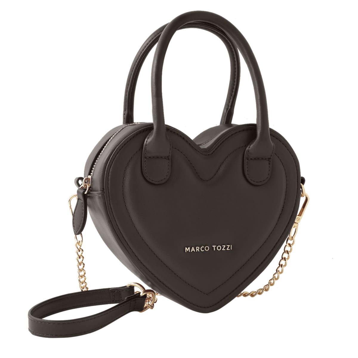 MARCO TOZZI Handtasche Tasche 61009 Herz mocca
