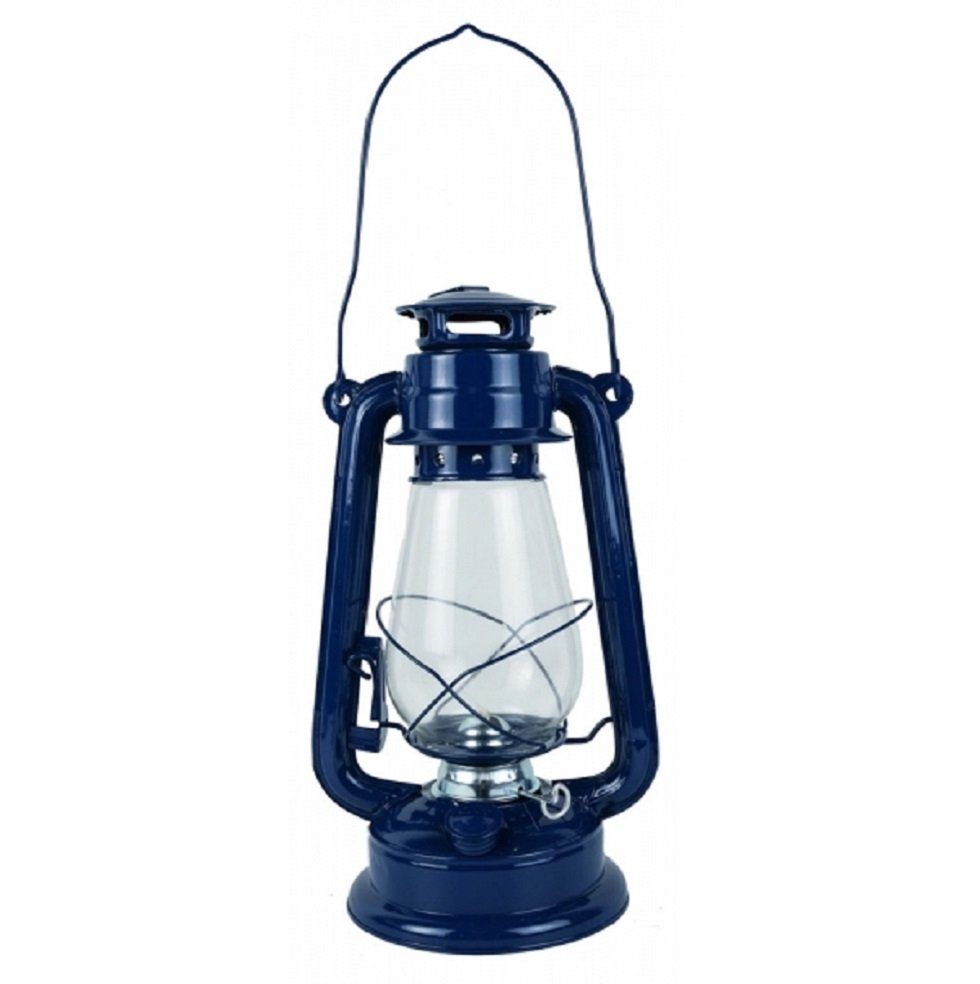 Linoows Windlicht Sturmlaterne, Petroleumlampe, blaue Öl Laterne 31 (1x)