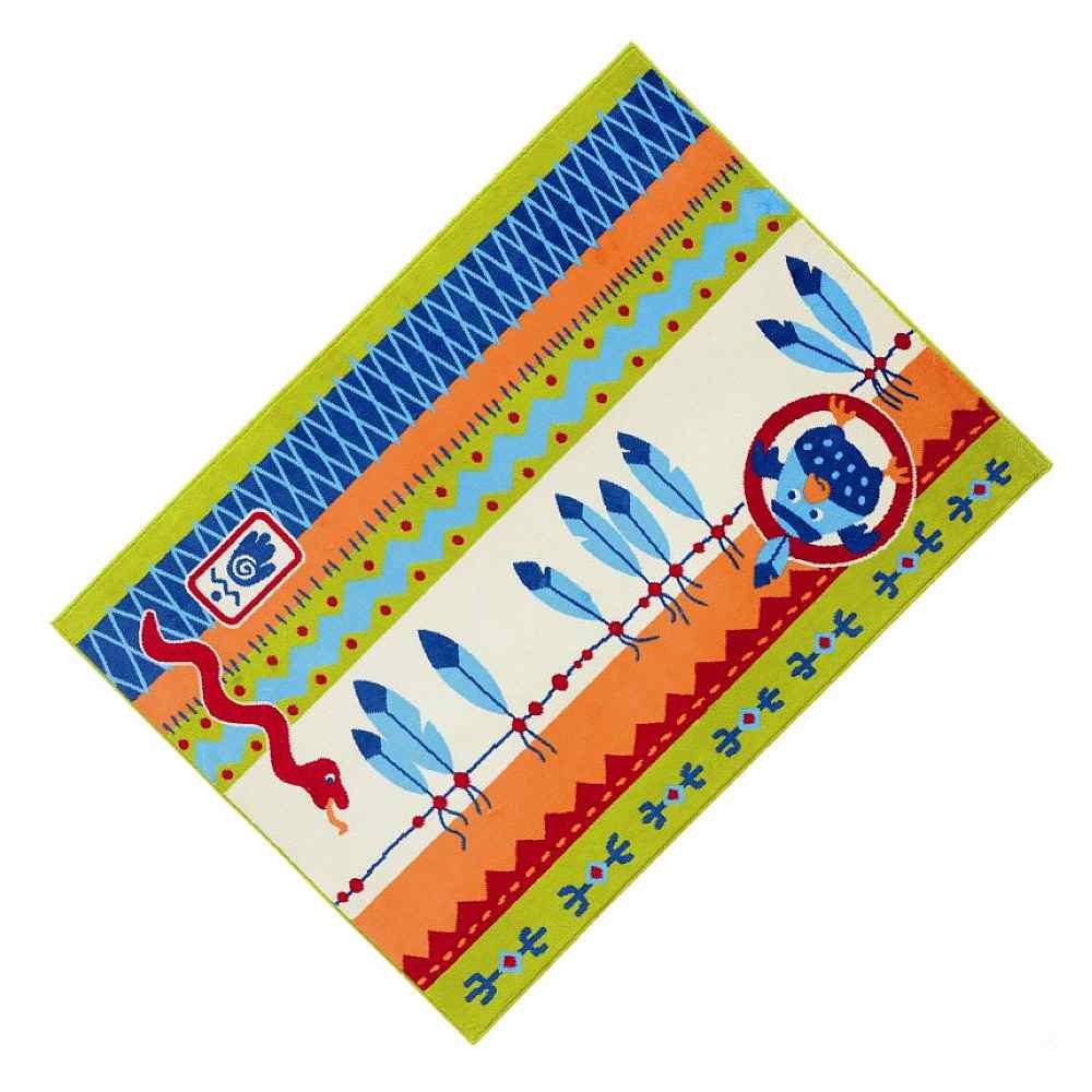 Haba Kinderteppich HABA 8076 Teppich kleiner Häuptling Kinderzimmer Kinder 100x140cm, rechteckig