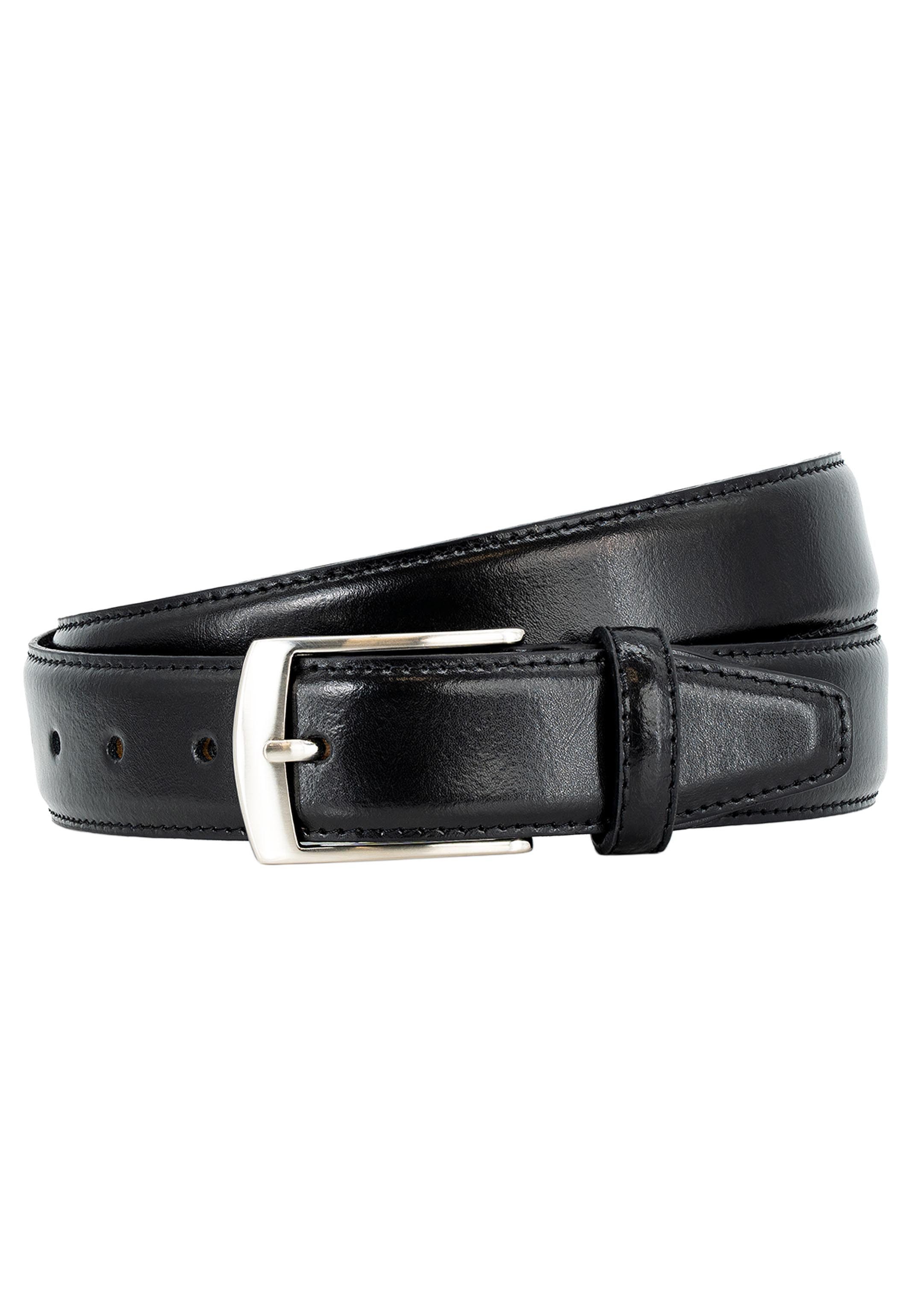 Pierre Cardin Ledergürtel Basic (1-St) Ledergürtel - Hochwertige Verarbeitung, Weiches Leder mit Ziernaht