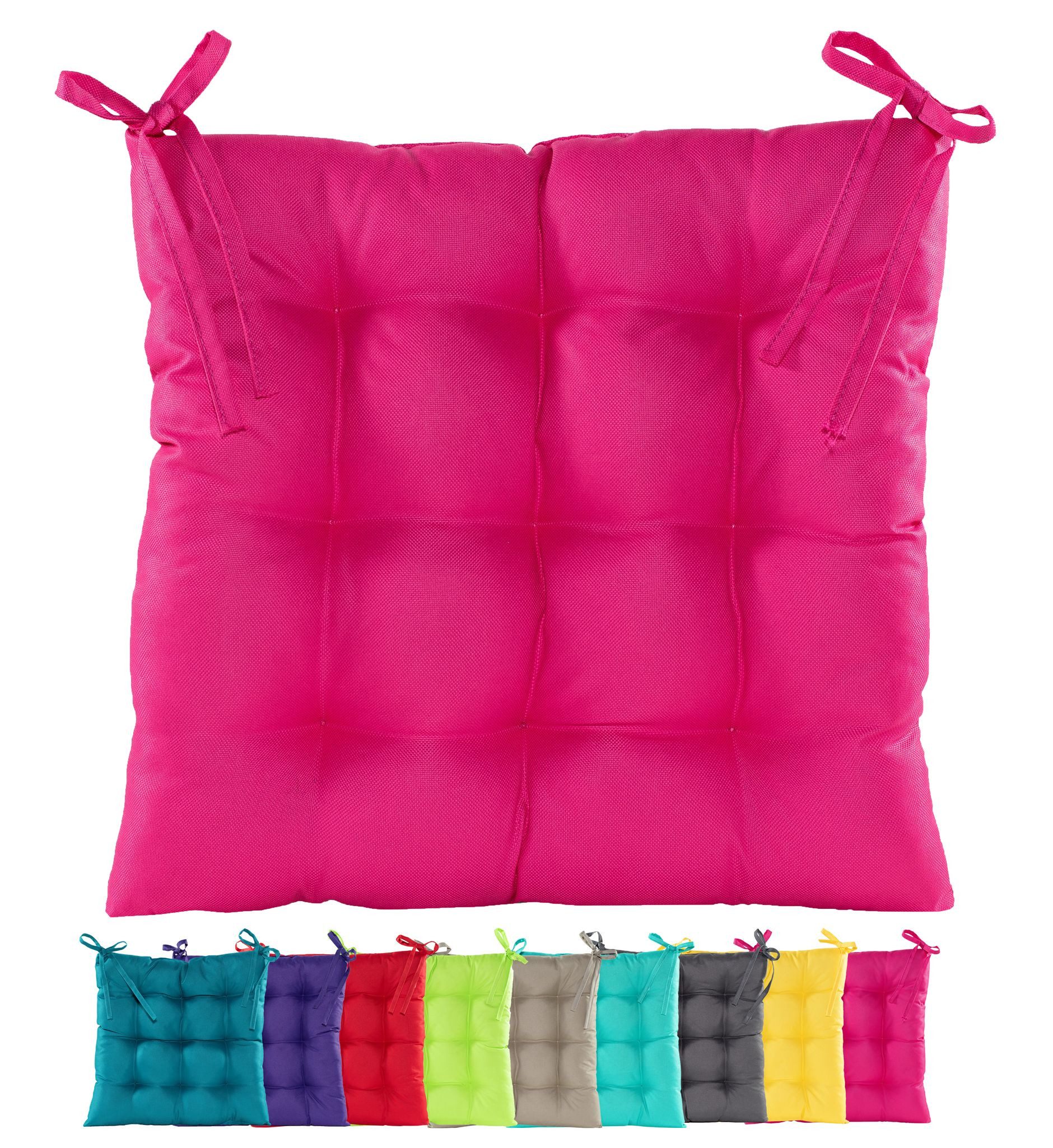 JACK Stuhlkissen JACK Outdoor 38x38cm Sitzkissen Lounge Kissen Sitzkissen Wasserfest, mit Lotus Effekt, robust, strapazierfähig, für Innen & Außen