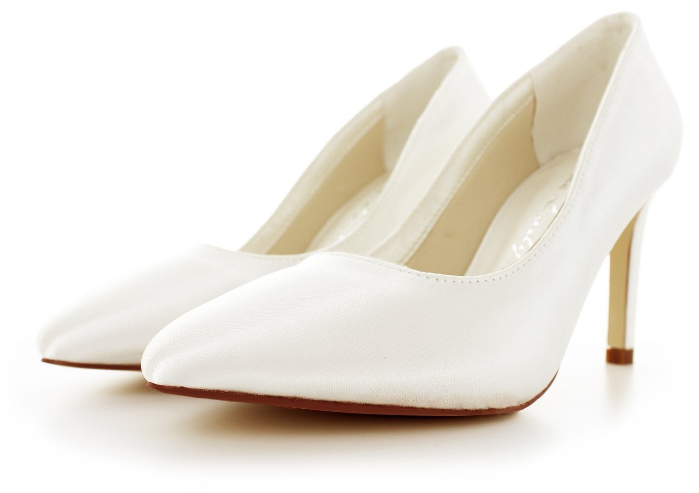 White Lady 893 ivory - einfärbbare Satin-Brautschuhe Pumps