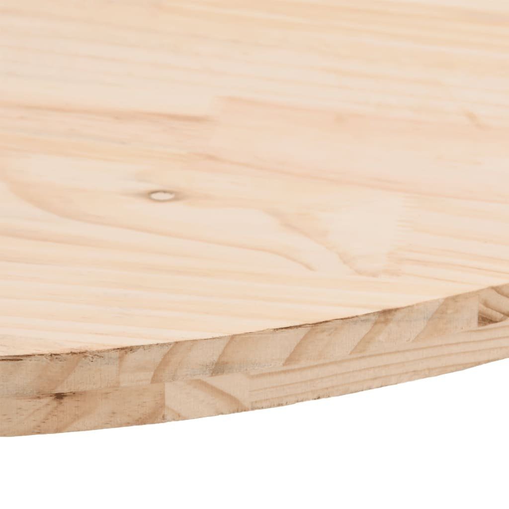 cm furnicato St) Tischplatte 60x30x2,5 Kiefer (1 Massivholz Oval