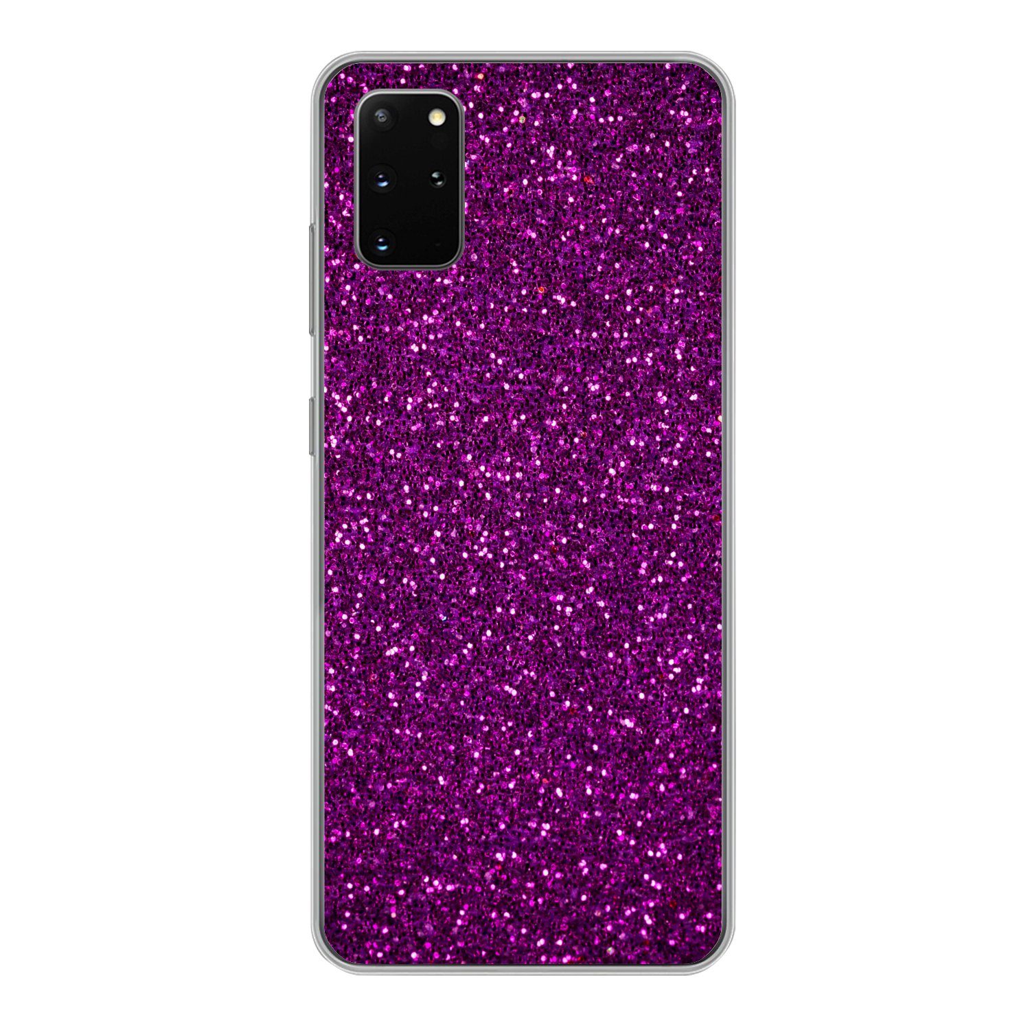 MuchoWow Handyhülle für Samsung Galaxy S20 Plus Lila - Rosa - Muster - Abstrakt, Phone Case, Silikon, Schutzhülle Dünn