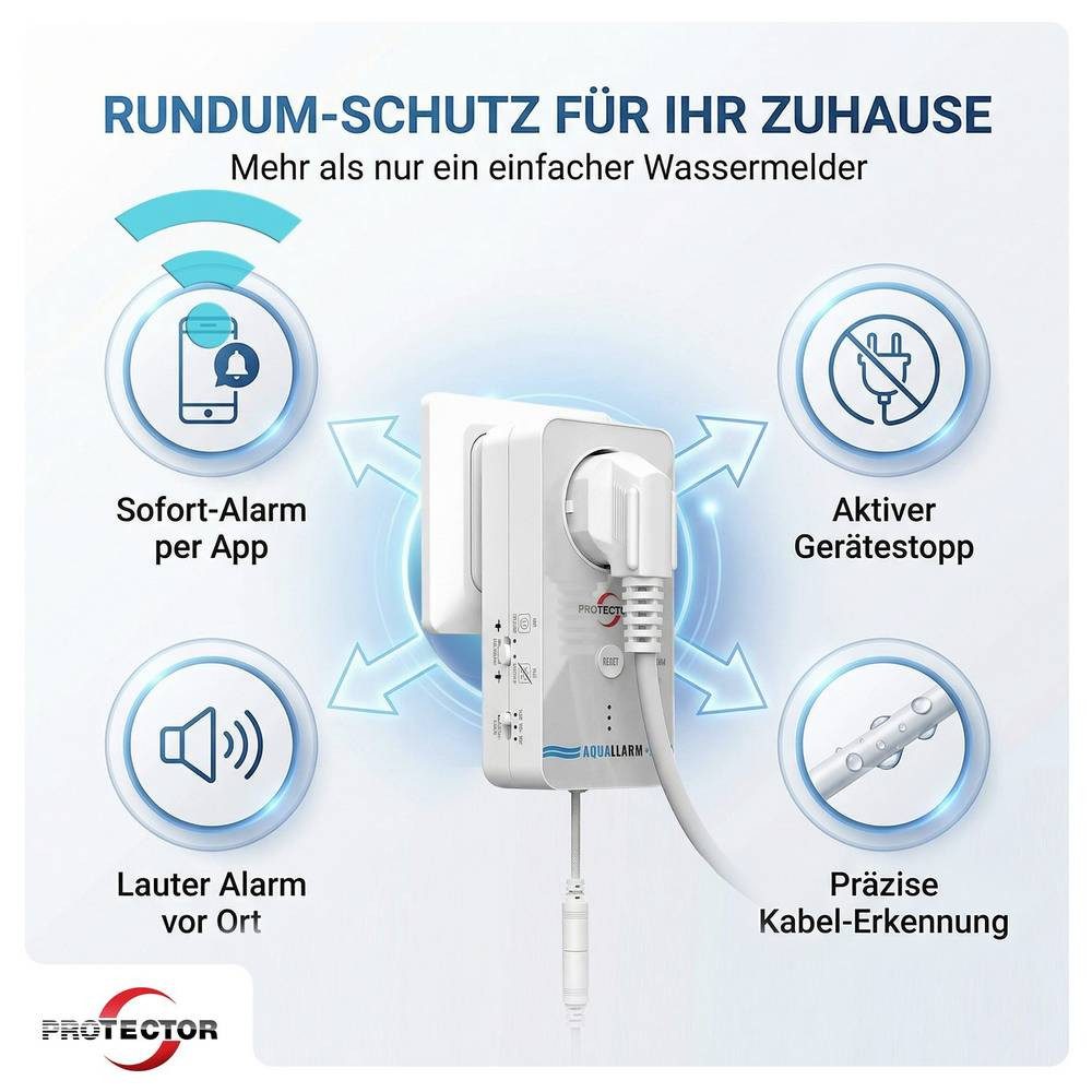 Protector 15035 WA-14 Wassermelder mit App-Steuerung Wassermelder (mit App-Steuerung)