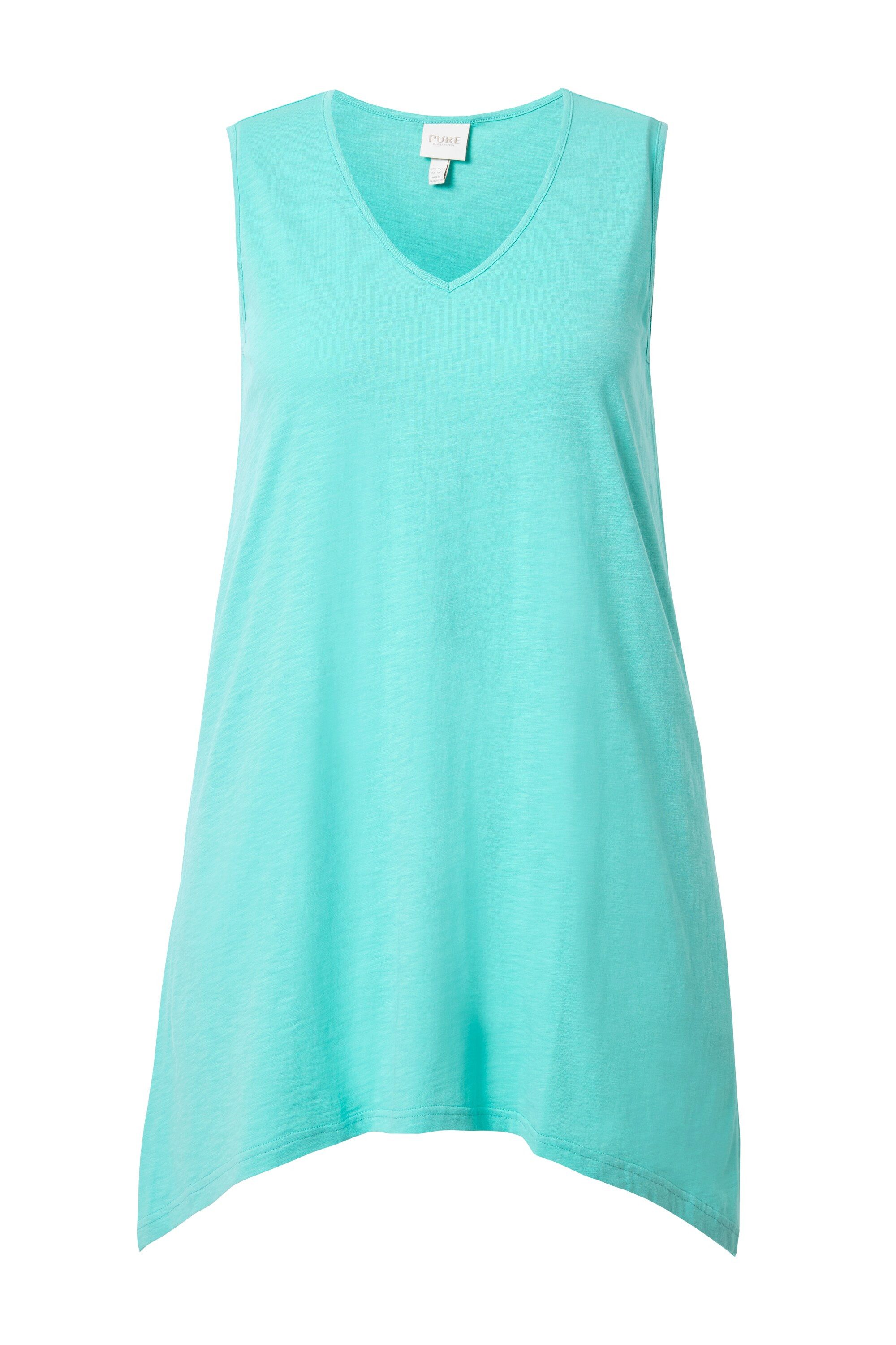 Ulla Popken Longshirt Longtop Zipfelsaum A-Linie günstig online kaufen
