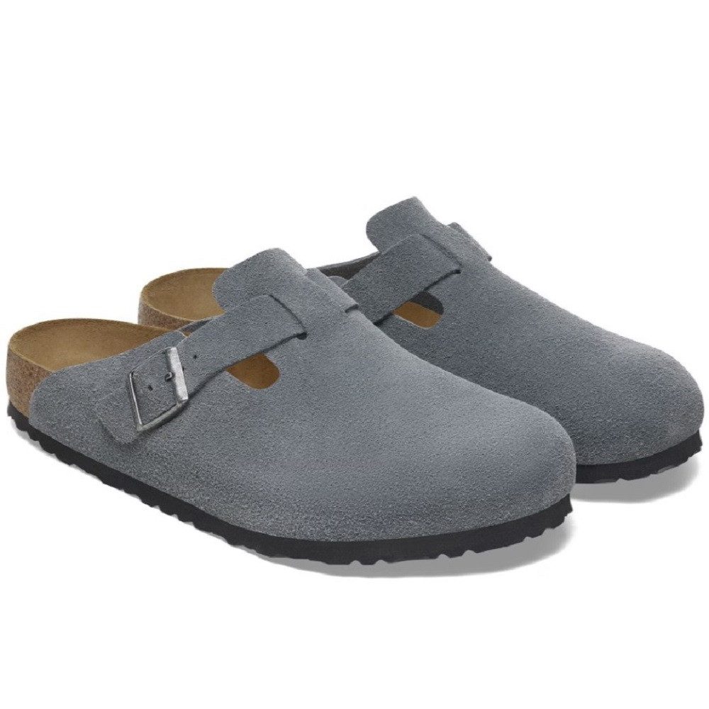 Birkenstock Boston BS Unisex Sandalen Pantolette Leder Normale Weite 1029708 Clog Komfort