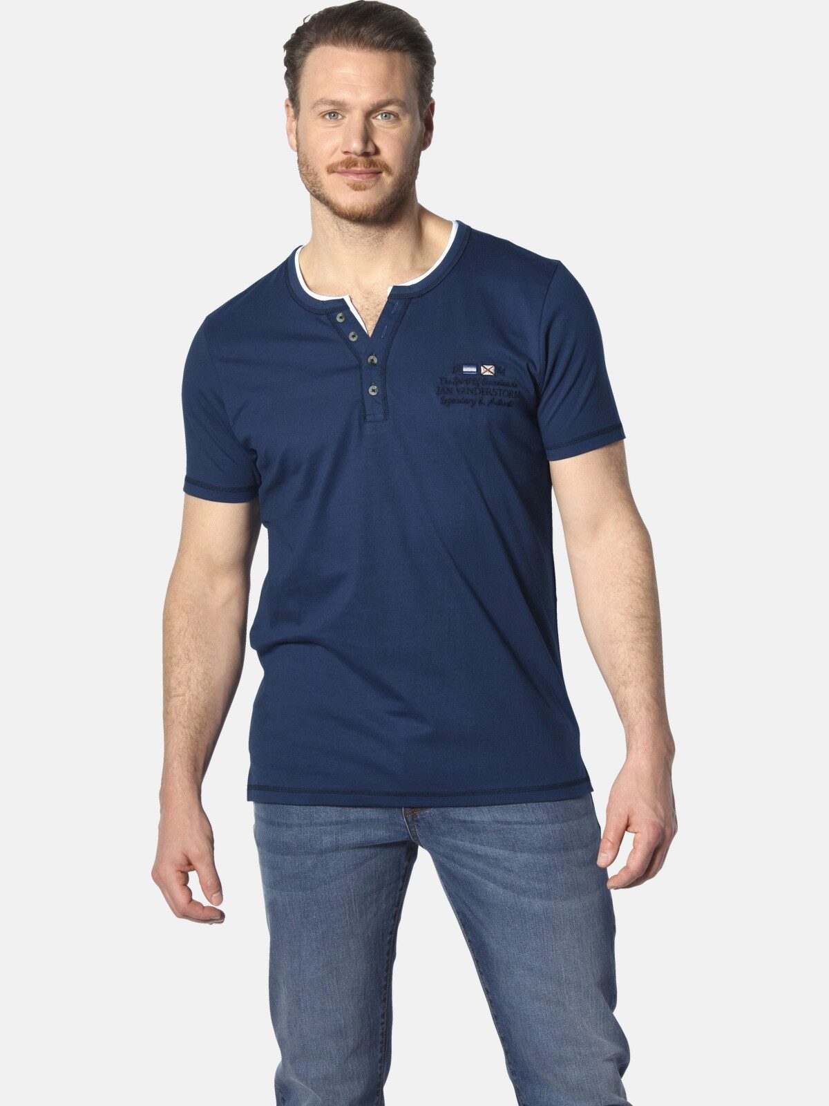 Jan Vanderstorm T-Shirt HAFTOR mit modischen günstig online kaufen