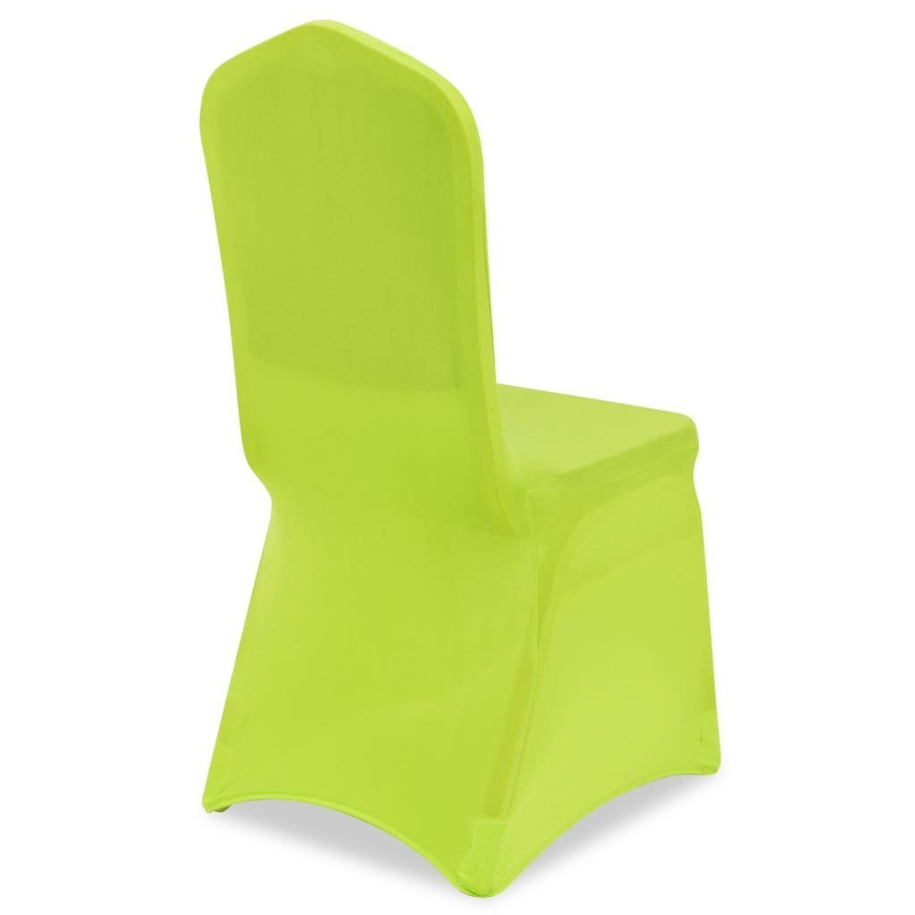 Hussen-Set Stretch Stuhlbezug furnicato 6 Stück Grün