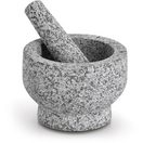 Zeller Present Mörser & Stößel-Set, Granit, grau, natürliches Material, 2,9 kg, 330 ml