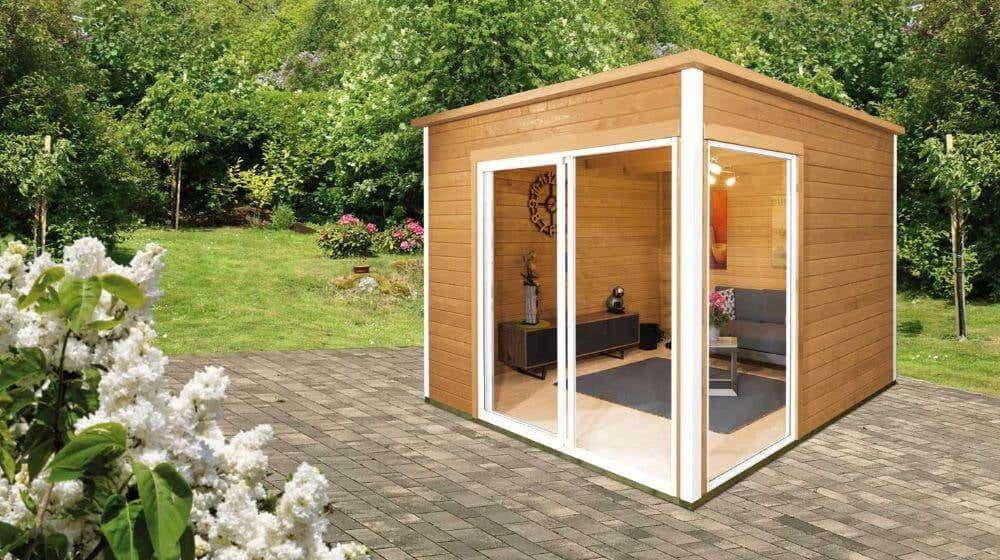 cm Studio Wolff 320x320 Wolff mit (optional Gartenhaus BxT: Anbaudach), 44-B Gartenhaus