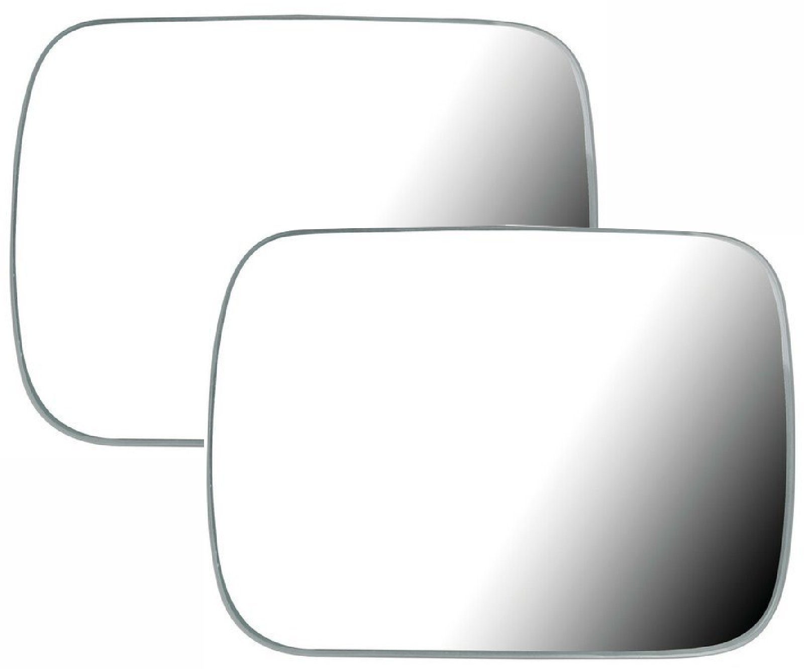 Spiegelaufsatz 2 x toter Winkel Spiegel á 64 x 48 mm Zusatz Spiegel Rückspiegel