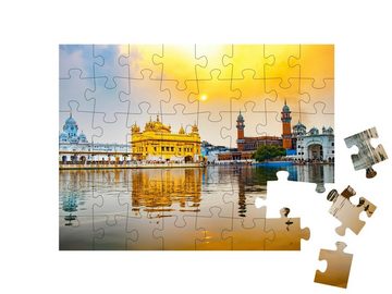 puzzleYOU Puzzle Schönheit des Goldenen Tempels von Sunrished, 48 Puzzleteile, puzzleYOU-Kollektionen Indien