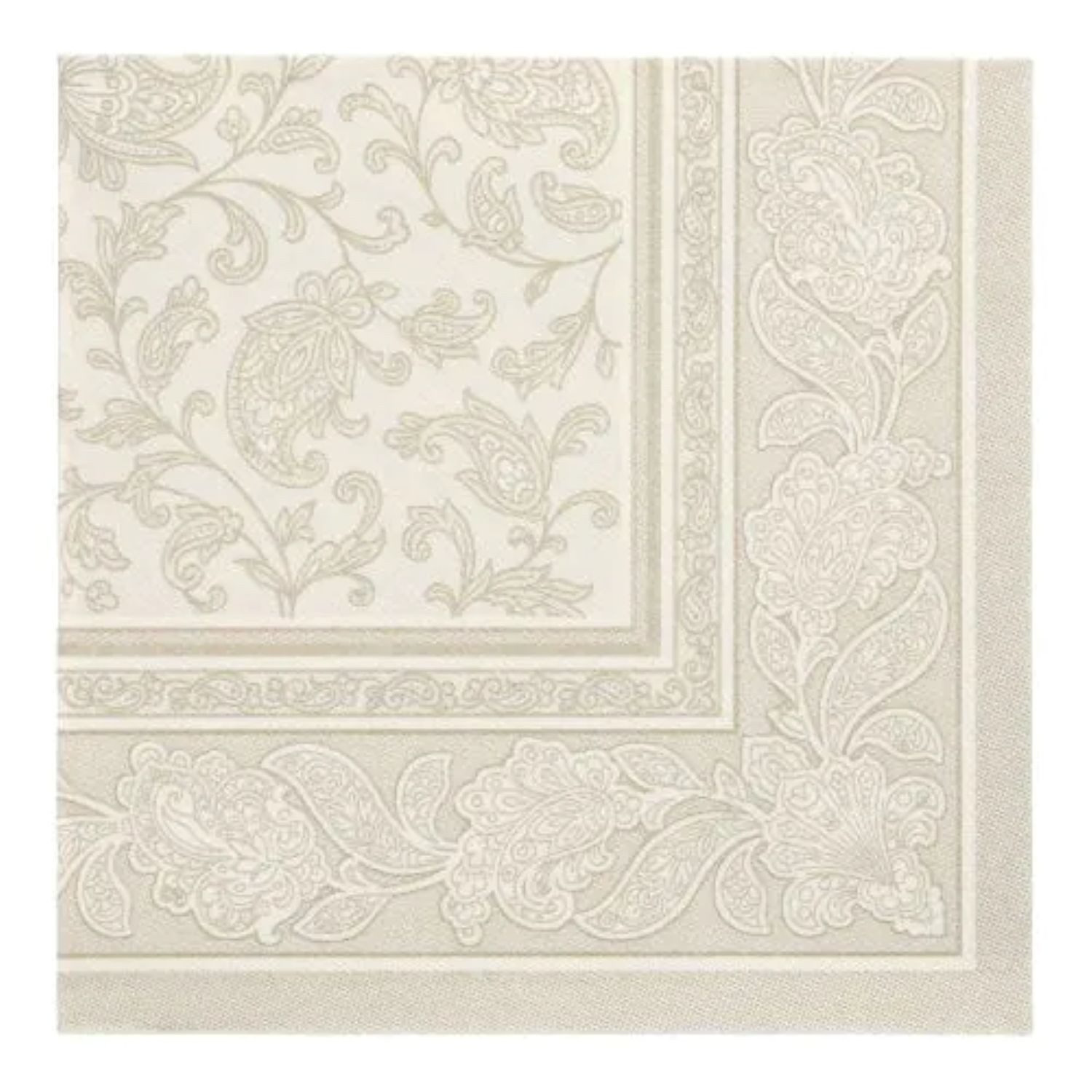 PAPSTAR GmbH Papierserviette Servietten RC 'Ornaments' 40x40cm/50Stk., Champag