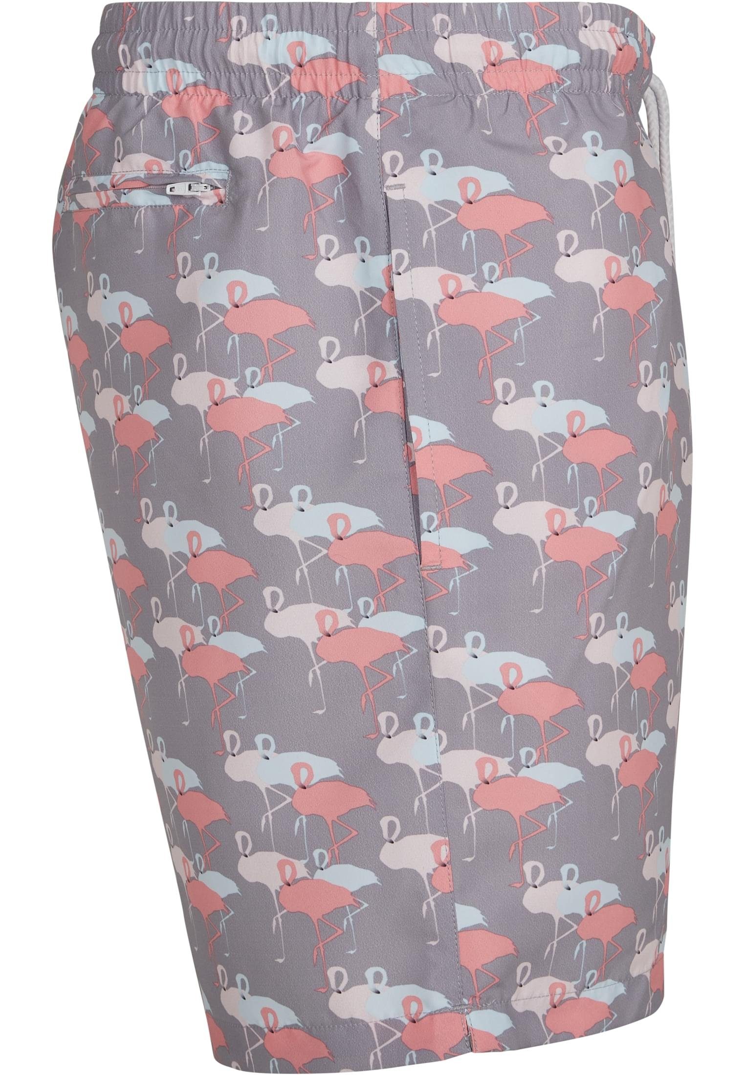 Swim Herren aop flamingo Pattern Badeshorts URBAN CLASSICS Shorts