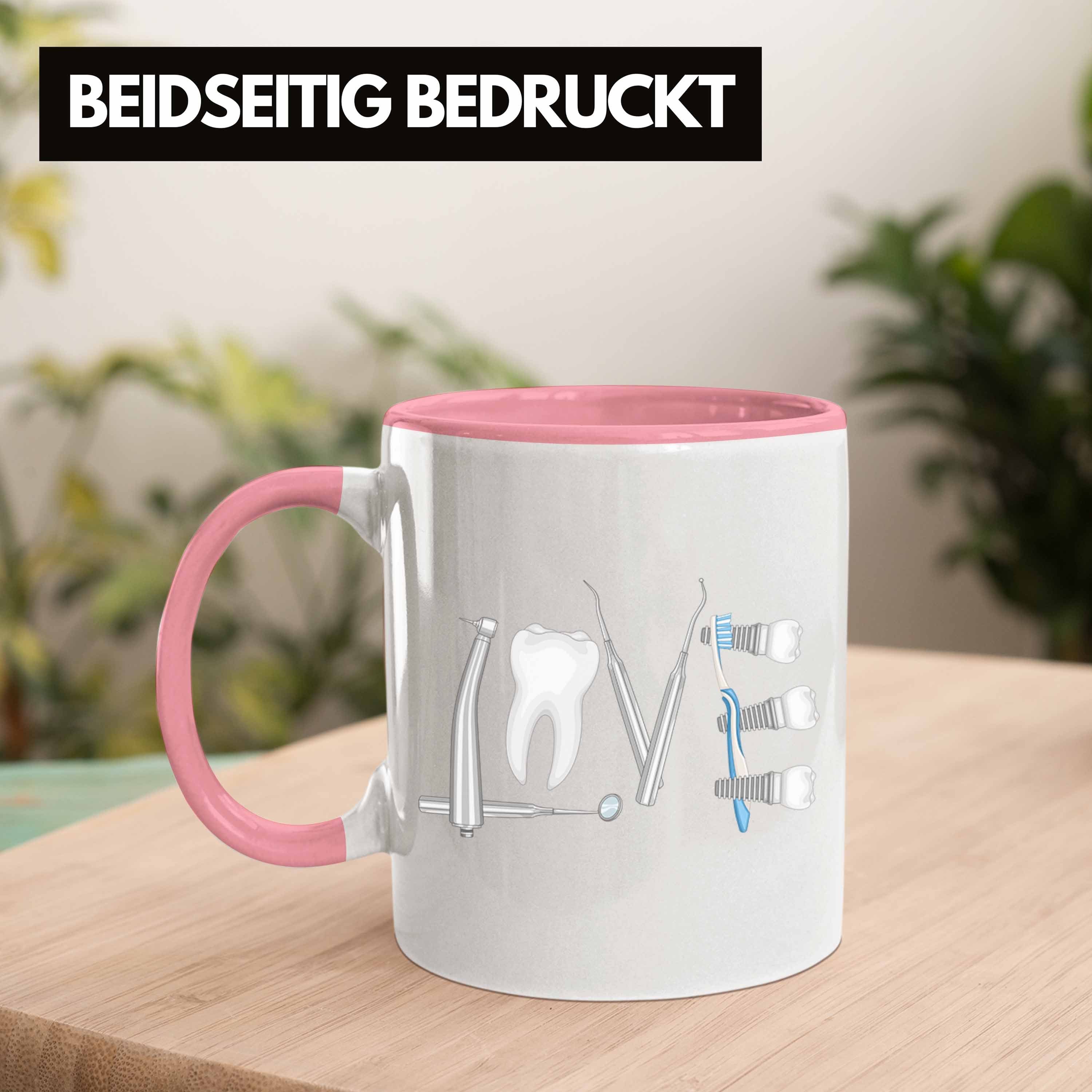 Zahnarzt Trendation Tasse Praxis Love Geschenkidee Zahnmedizinische Tasse Zahnärztin Rosa Lustig Trendation Zahnarzthelferin Geschenk - Zahntechniker Zahntechniker - Fachangestellte