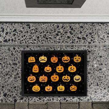 Fußmatte Kürbis Fußmatte in schwarz Halloween Nacht Angst Schreck Hexe Zombie, speecheese