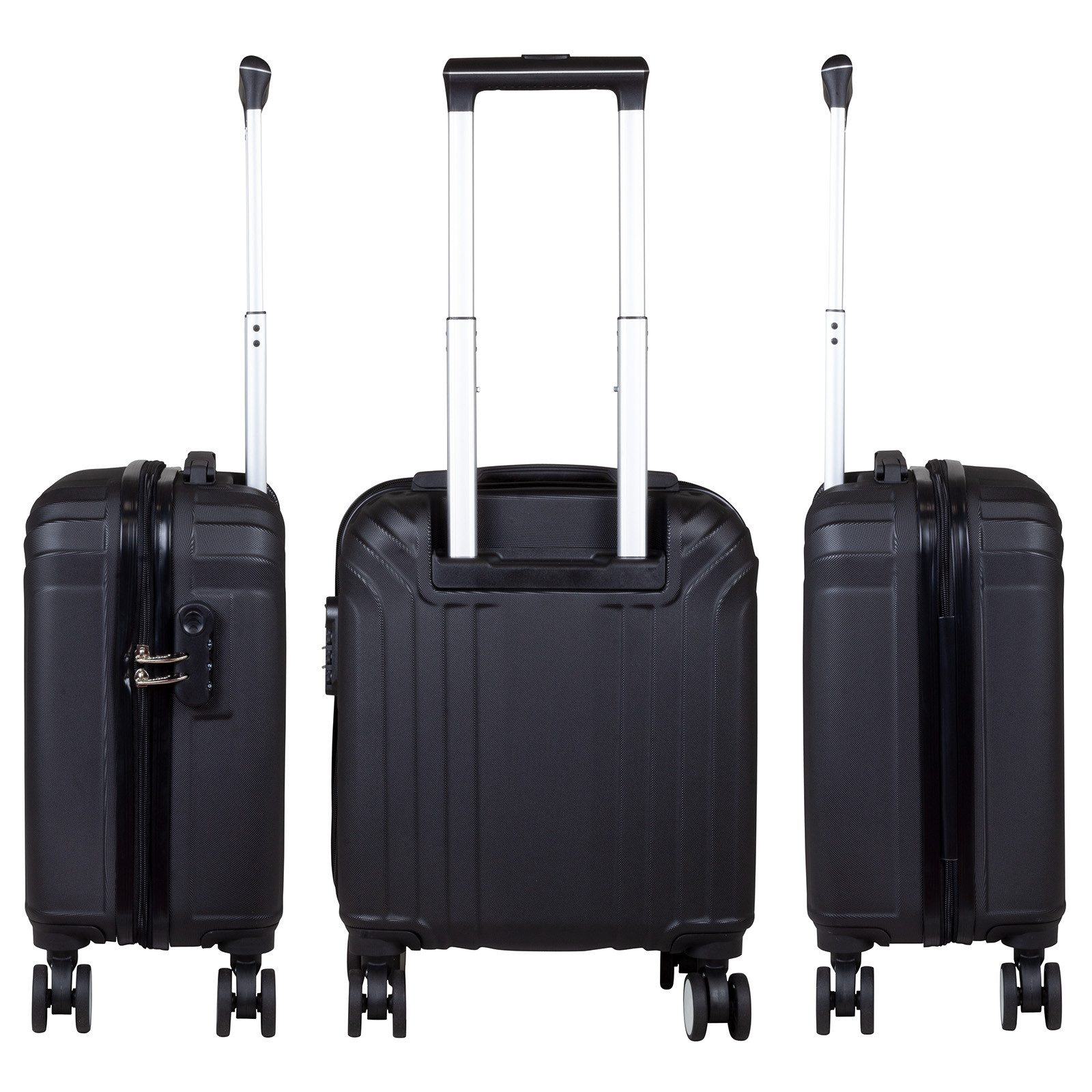 Trendyshop365 Hartschalen-Trolley Palma24, 6 Farben, 4 Größen, Reisekoffer mit, 4 Rollen, Zwillingsrollen, Zahlenschloss, robust und leicht