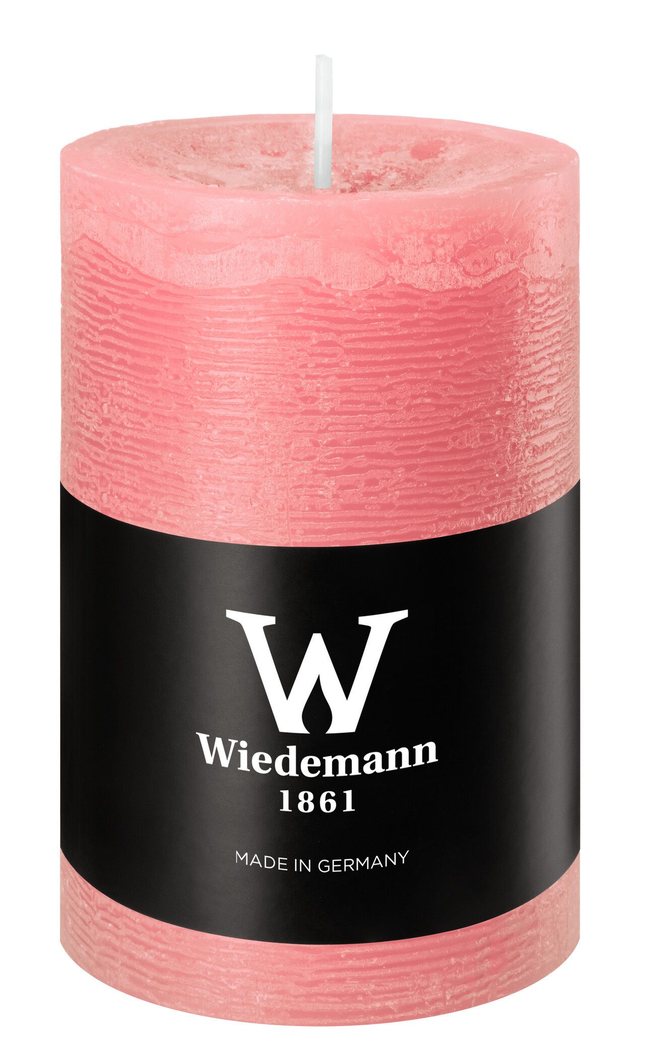 Wiedemann Kerzen Rustic-Kerze Durchgefärbte Stumpenkerzen Soft Pink