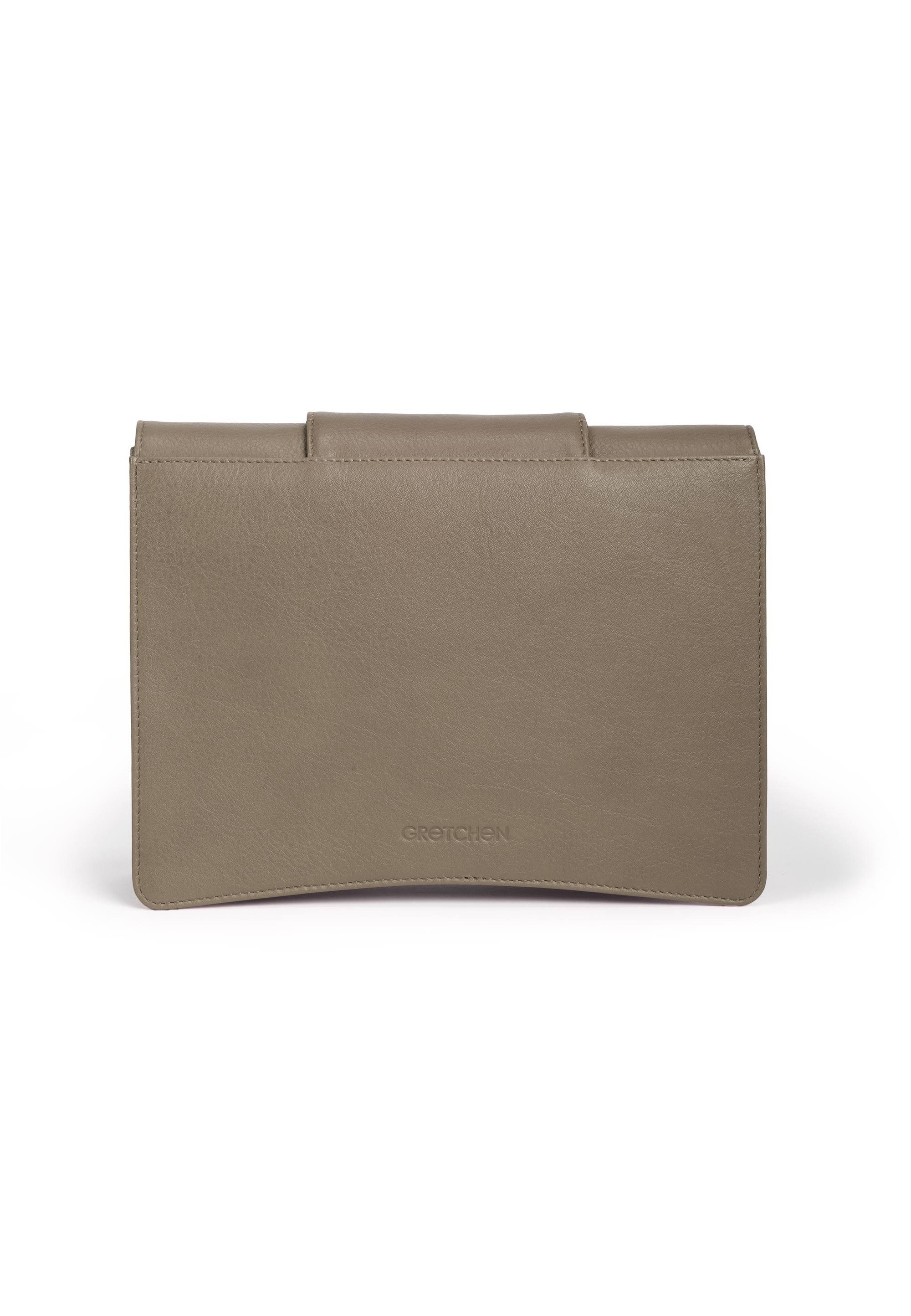 GRETCHEN Schultertasche Oyster Clutch Three, aus italienischem Kalbsleder