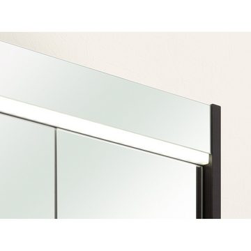 Lomadox Spiegelschrank QUITO-66 Badezimmer 60 cm inkl. LED Beleuchtung in anthrazit, : 60/70/20 cm