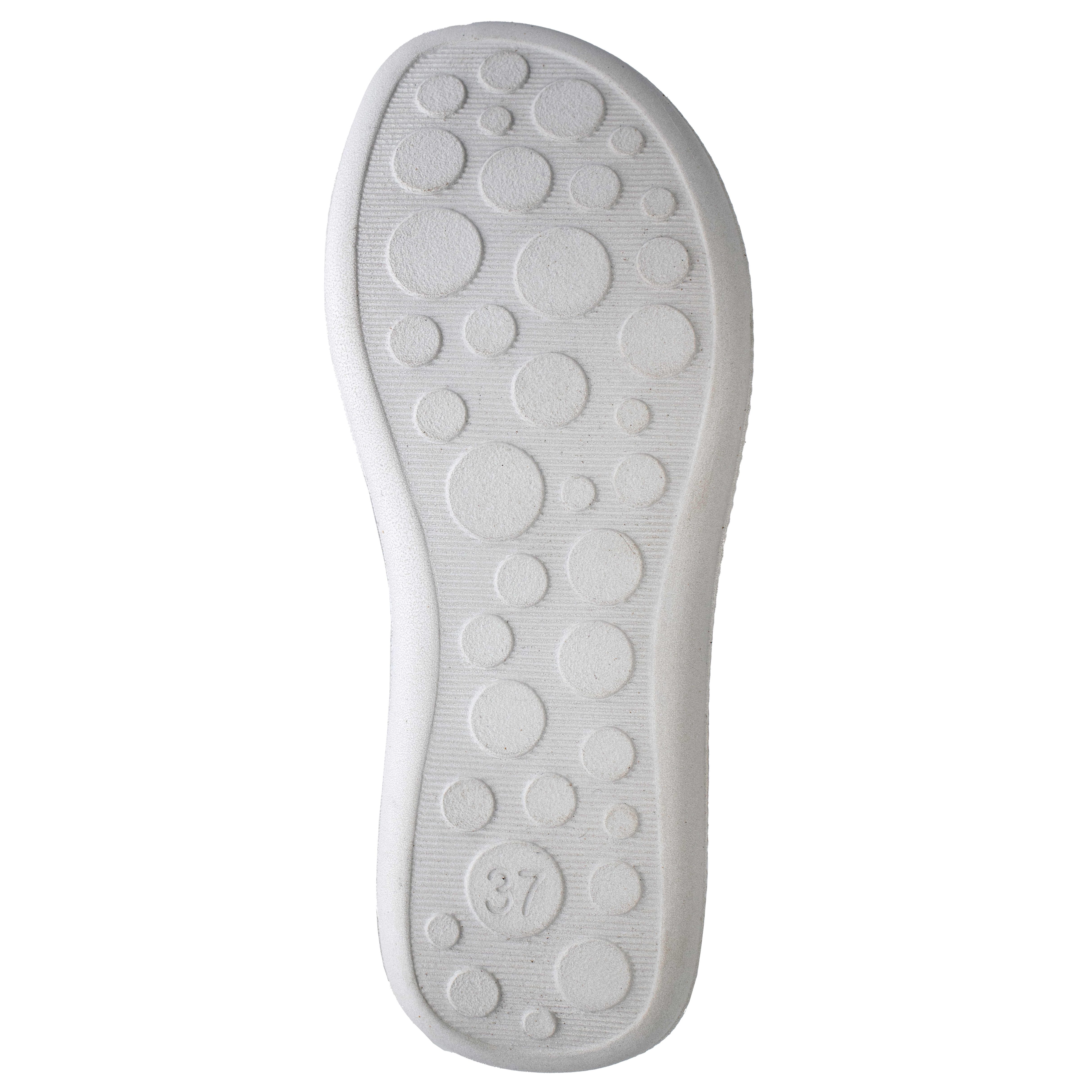 Fischer-Markenschuh Steffi Pantolette aus Nappalino (Lederimitat), Fleecefutter, mit gepolstertem Fußbett