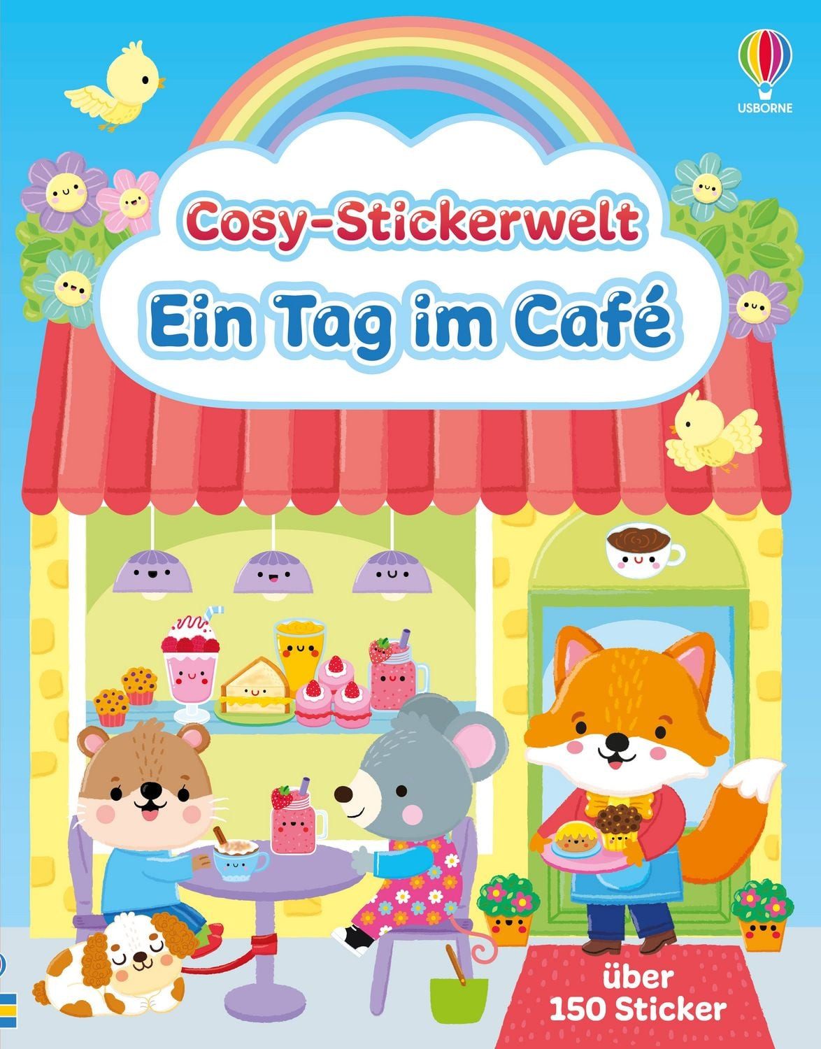 Cosy-Stickerwelt: Ein Tag im Café / Lesley Sims