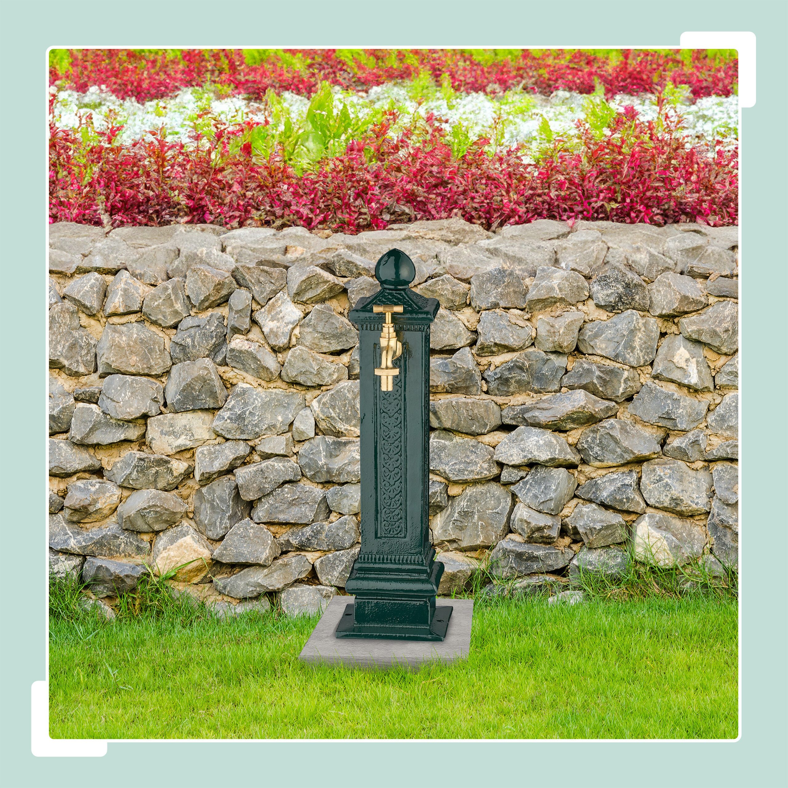 relaxdays Gartenbrunnen Standbrunnen antik 47 cm, günstig online kaufen