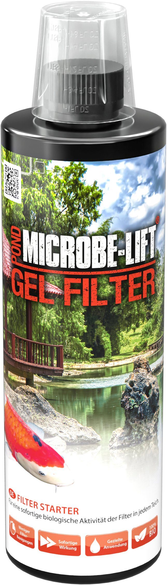Microbe-Lift Gartenpflege-Set Microbe-Lift 473 ml Filterstarter Gel für Teichfilter Filterstarterbak