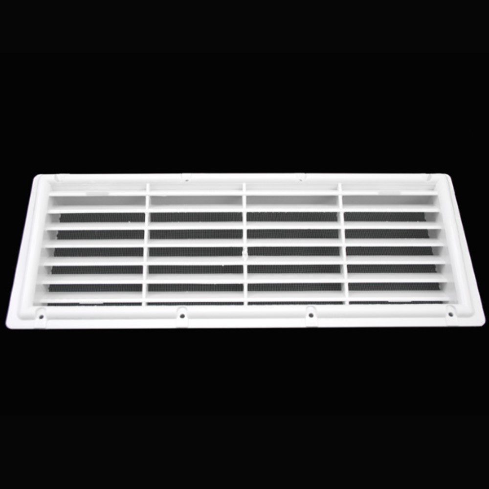 MPK Lüftungsgitter Kühlschrank Wohnwagen Wohnmobil Caravan Boot 374 x 148 mm mit Netz