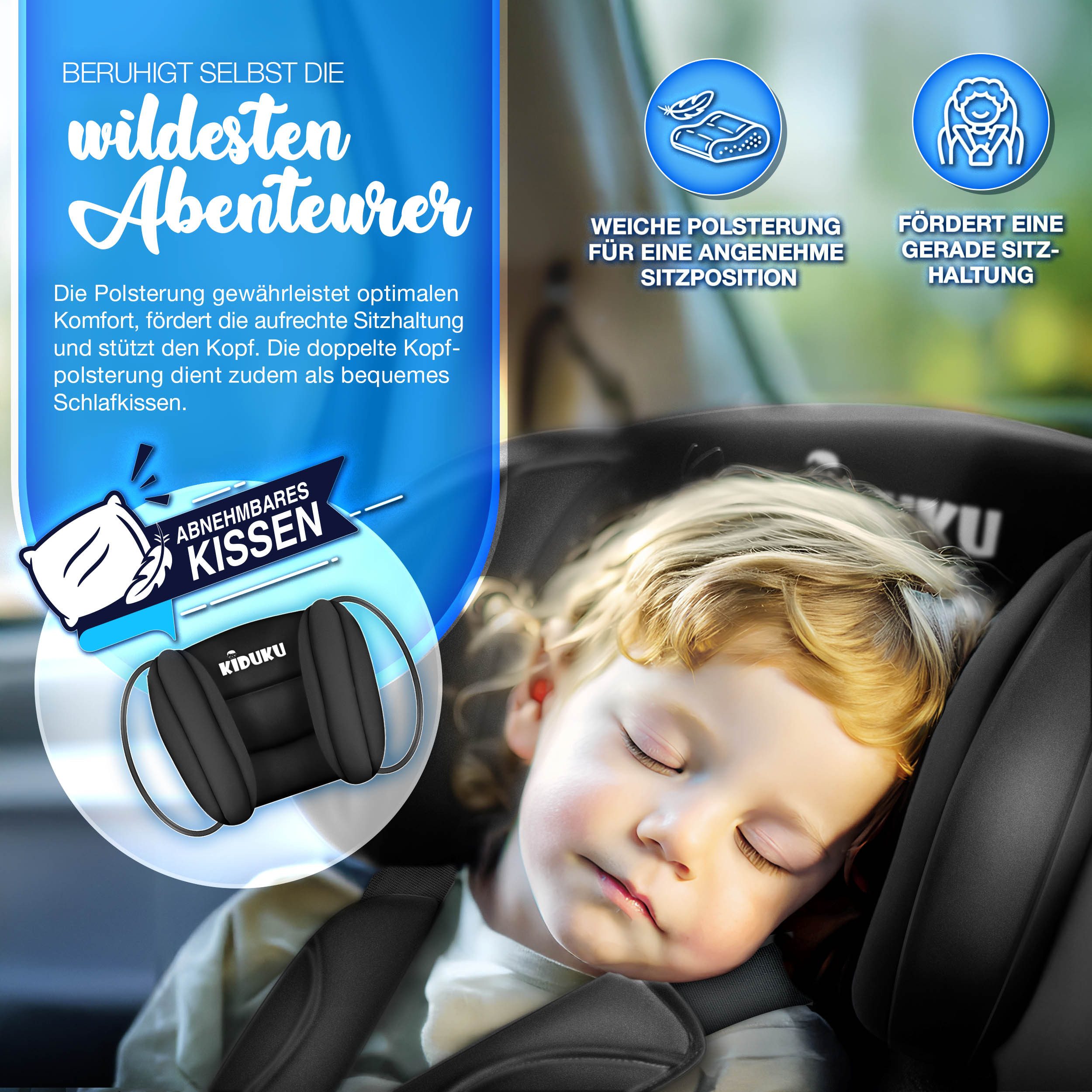 KIDUKU Autokindersitz Kindersitz 9-36 kg (1-12 Jahre), Autositz ECE R 129/03, Kinderautositz Gruppe 1/2/3