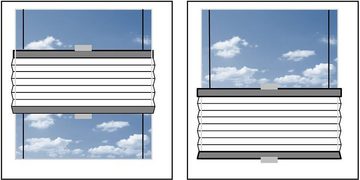 Plissee Start-up Style Honeycomb, sunlines, verdunkelnd, ohne Bohren, verspannt, Klemmfix, verspannt mit Simply-Fix Klemmträger, Wabenplissee