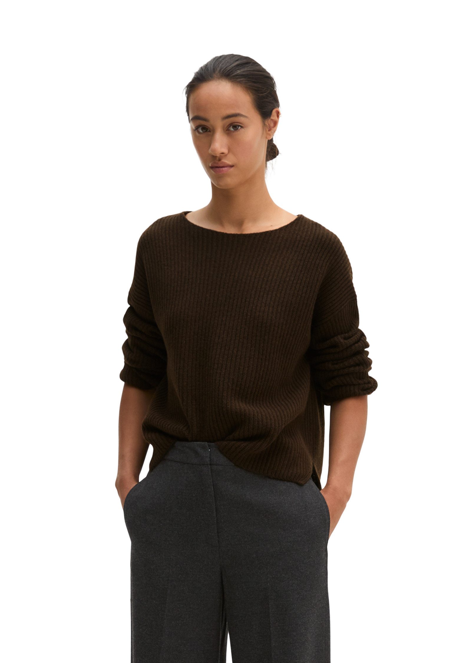 Marc O'Polo Strickpullover aus weichem Schurwolle-Mix