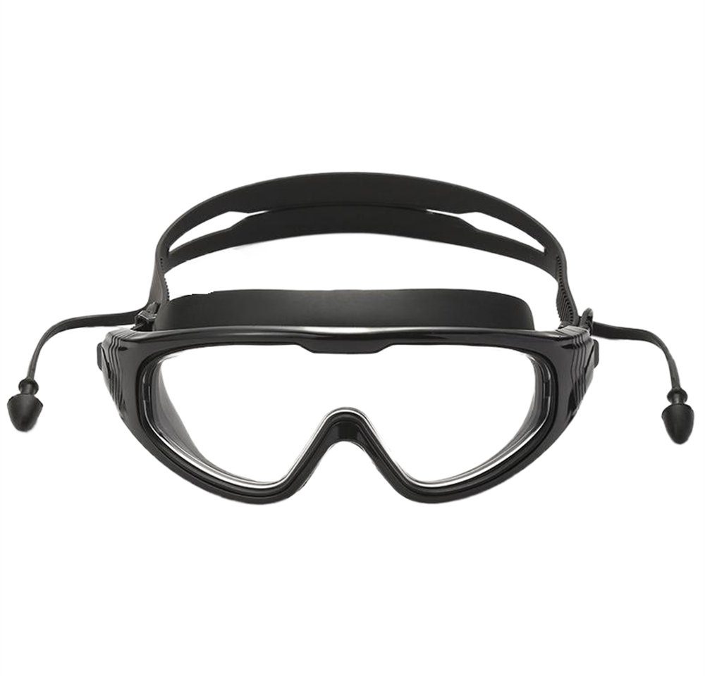 Rouemi Schwimmbrille Schwimmbrille für Erwachsene, Pool-Strand-Tauchbrille HD Large Frame