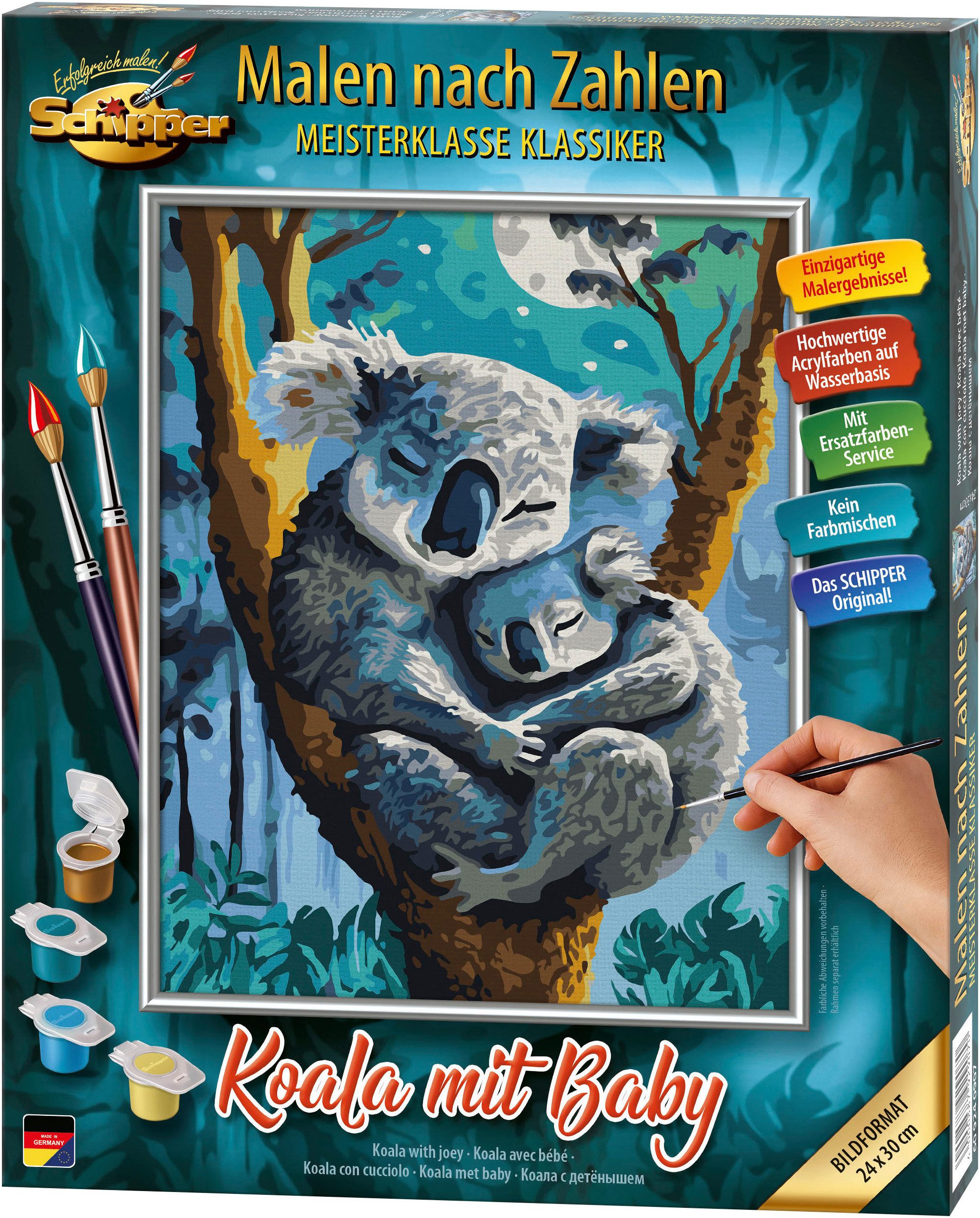 Schipper Malen nach Zahlen Meisterklasse Klassikere - Koala mit Baby, Made in Germany