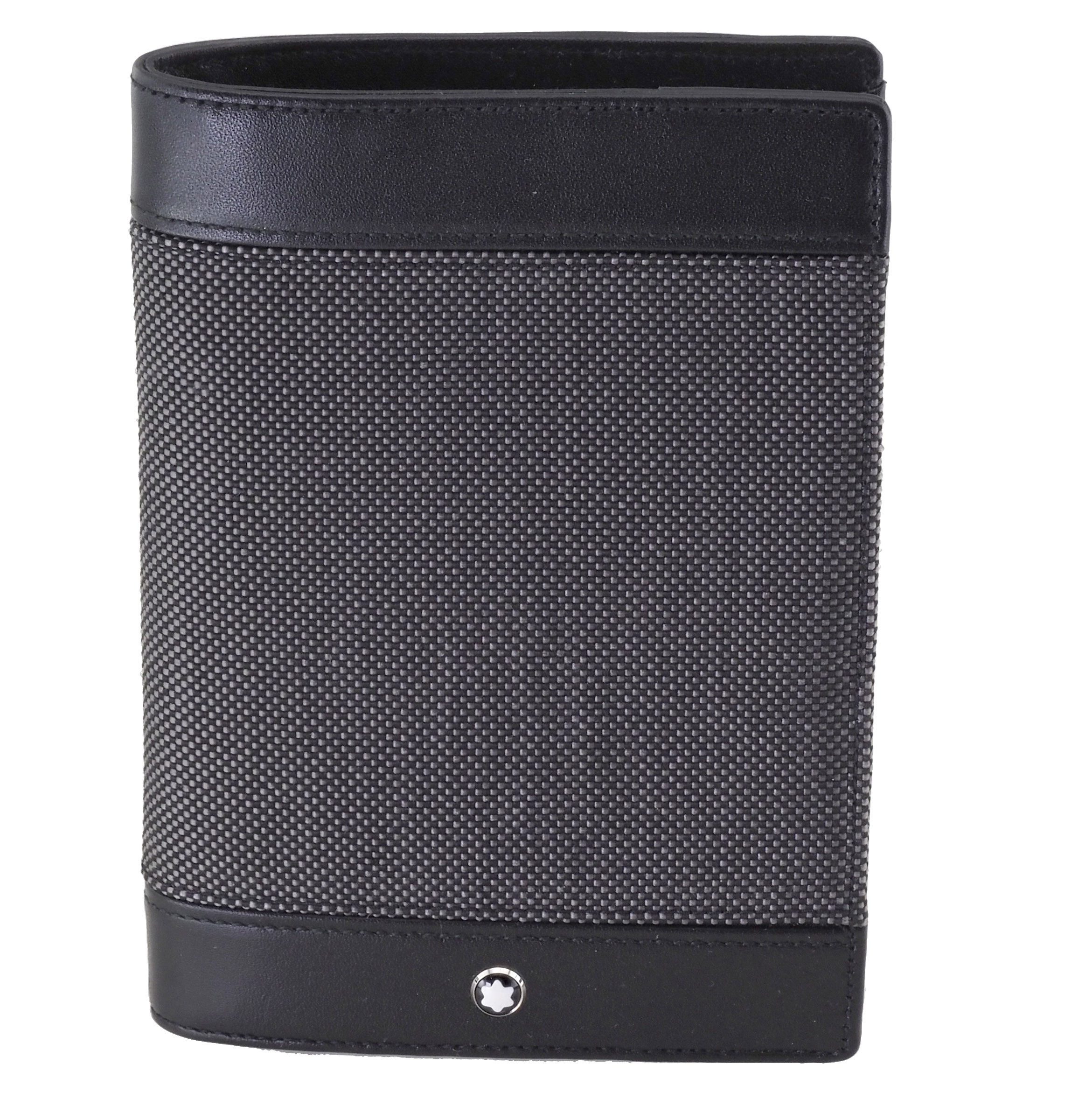 MONTBLANC Kartenetui Meisterstück CANVAS MB107638 Passport Holder, mit Montblanc Emblem und Prägung