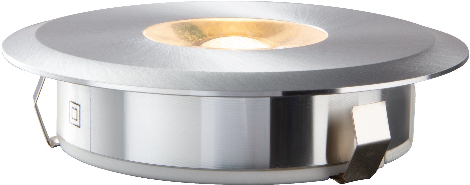 HEITRONIC LED Einbaustrahler Austin, LED fest integriert, Warmweiß, Einbauleuchte,LED-Downlight,Edelstahlgehäuse, sehr geringe Einbautiefe