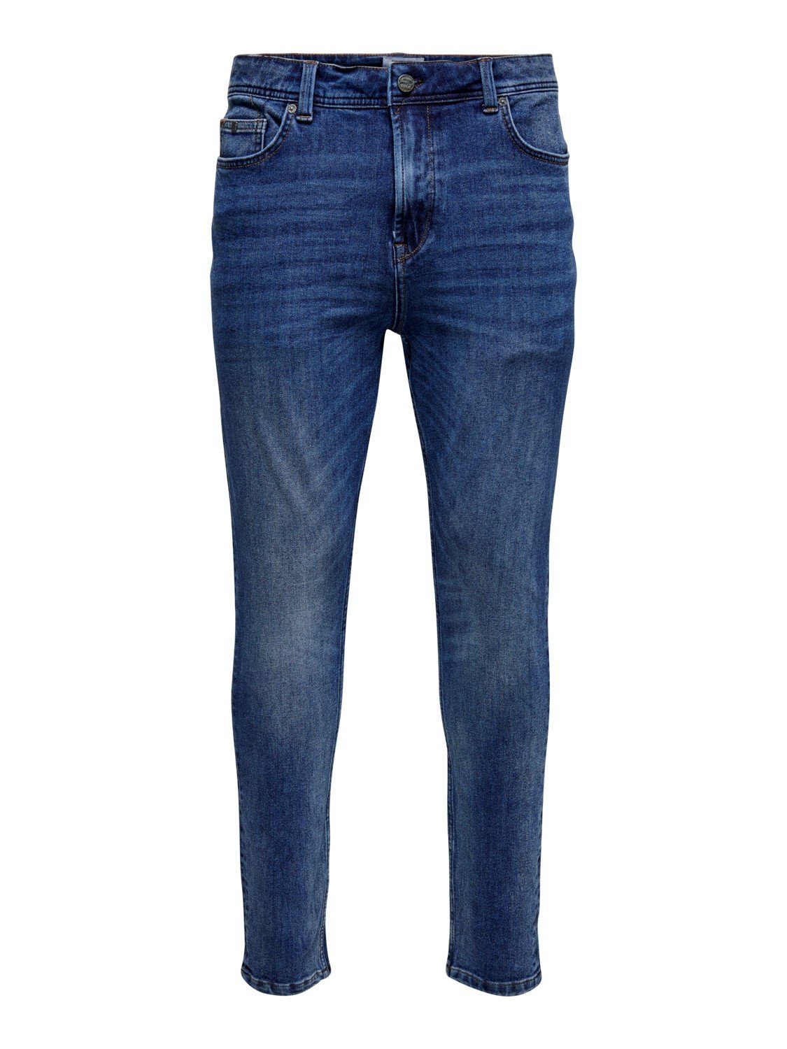 Blau Stretch SONS ONSLOOM Pants Hose in 3966 ONLY Slim Denim & Fit Jeans Basic (1-tlg) Slim-fit-Jeans
