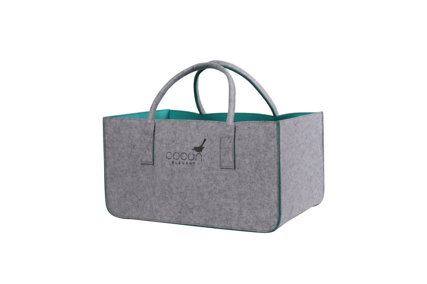 Cocon Einkaufsshopper Filztasche Kaminholztasche Spielzeugaufbewahrung 5 mm dicke Filze, für Einkaufs Kamin Holz Zeitungsholz Spielzeug