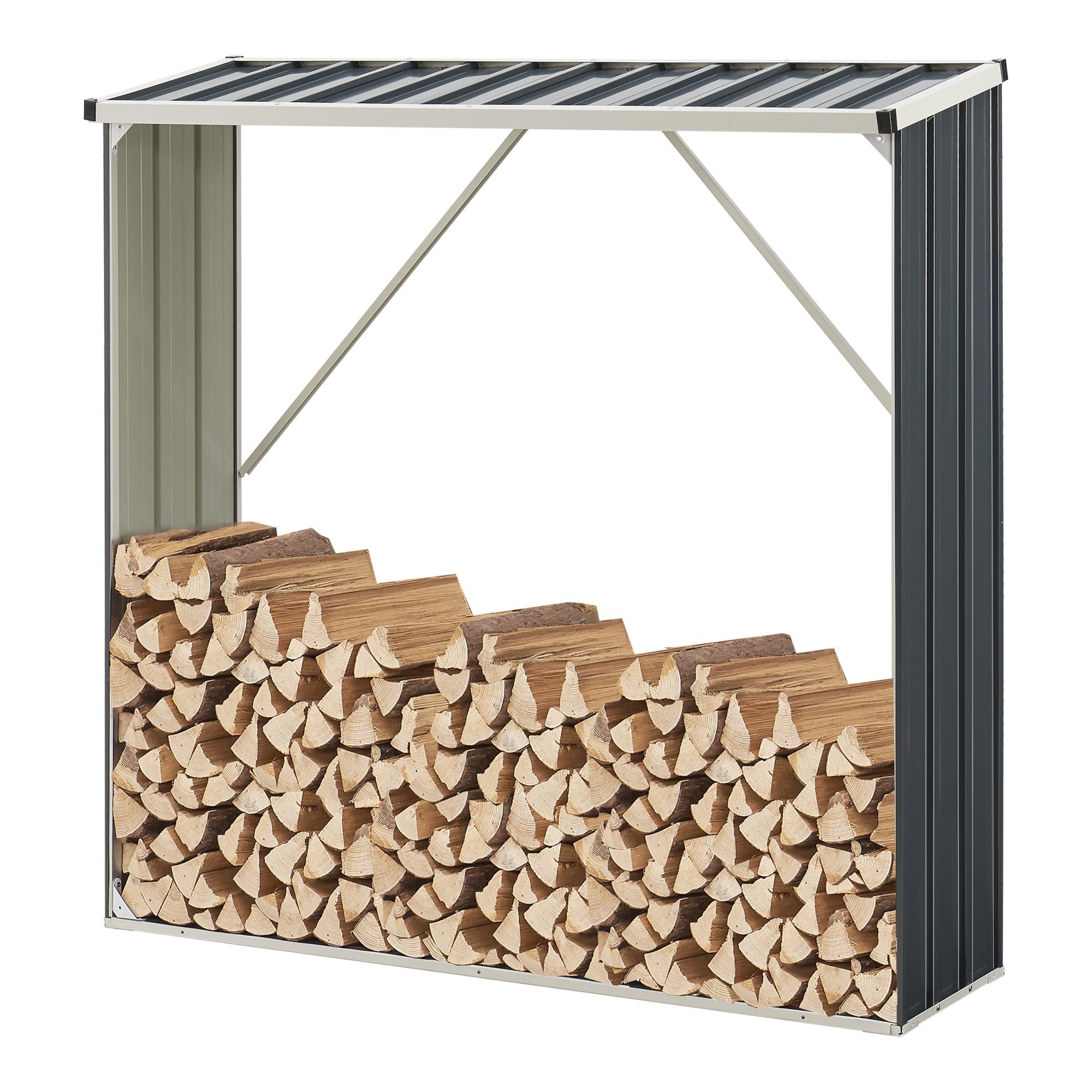 casa.pro Kaminholzregal, BxTxH:155x45x157 cm, »Kalmar« Brennholzunterstand günstig online kaufen