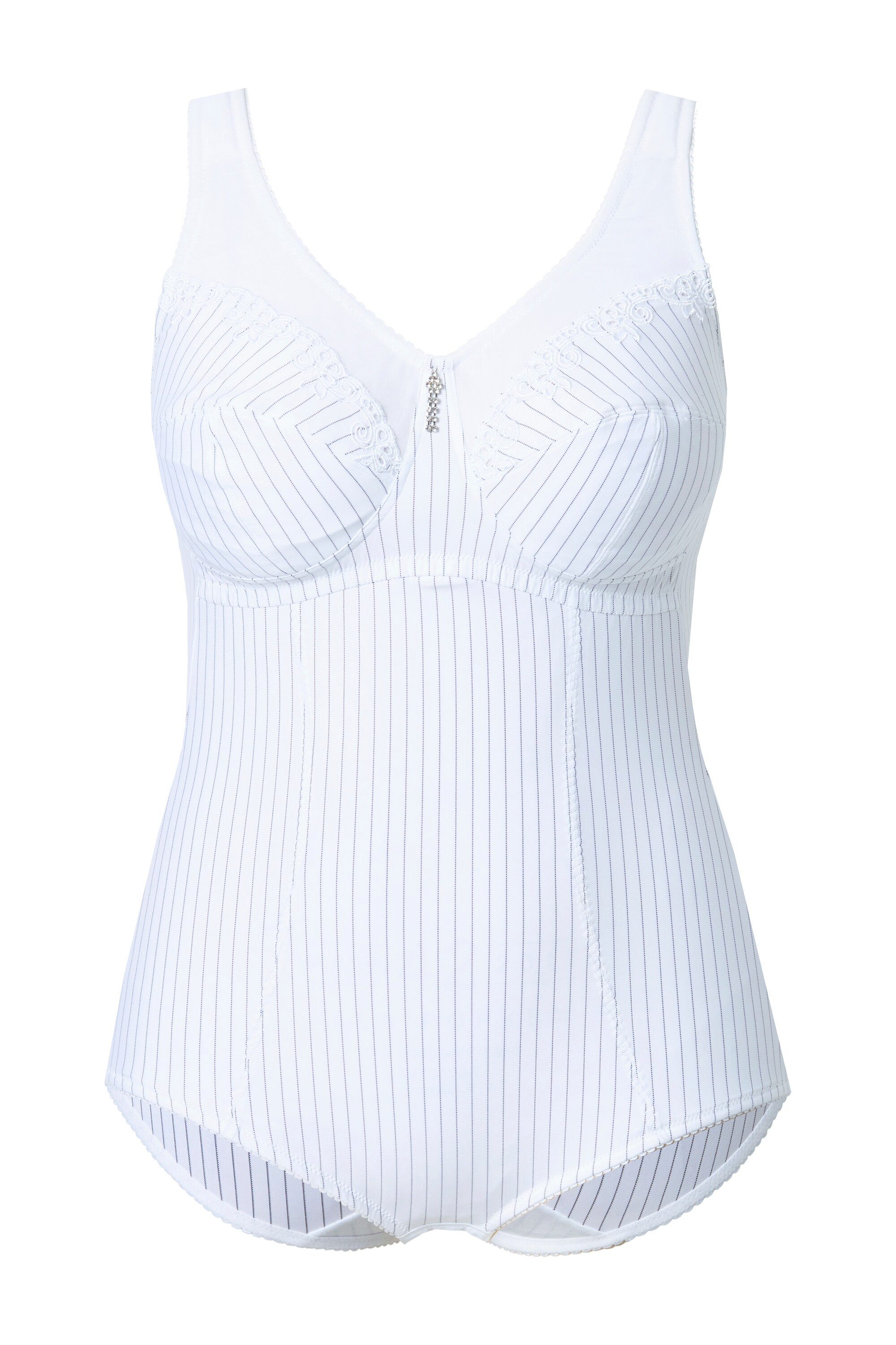 Ulla Popken Body Shaping-Body Nadelstreifen ohne BH tragbar