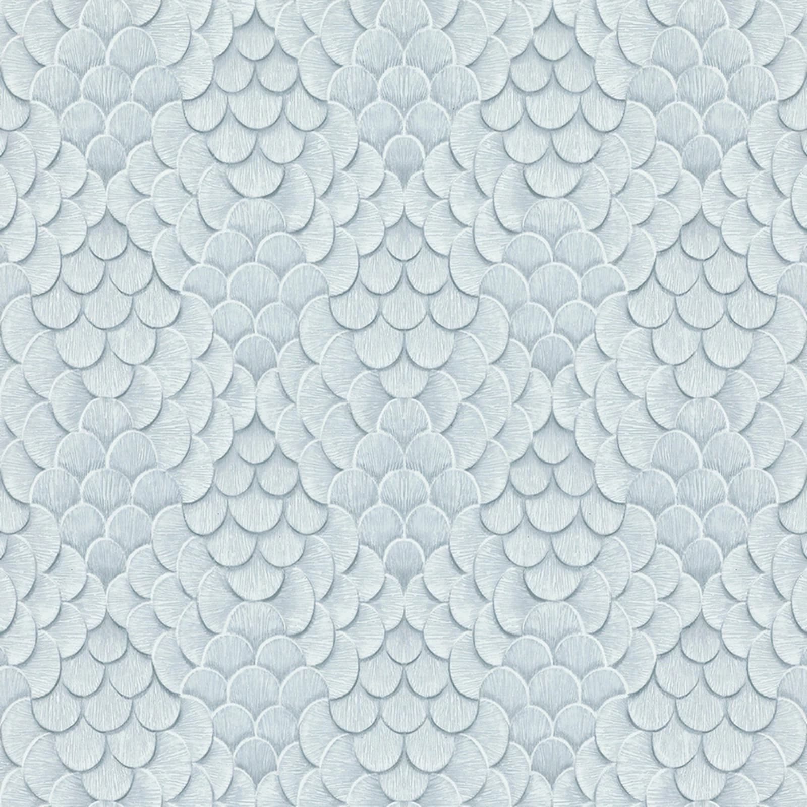 Marburg Vliestapete Abstrakt Floral 3D-Optik Hellblau 35813 Fashion Icon