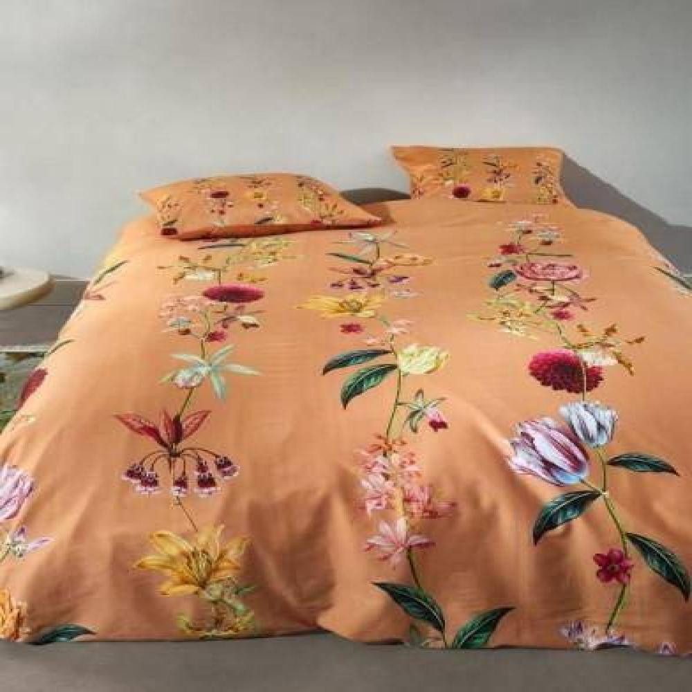 Essenza Bettwäsche Feda in Bright Terra 135 x 200 + 80 x 80 cm, Baumwollsatin, 2 teilig