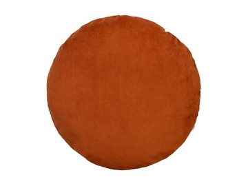Kissenbezug HYggelig No.1, beties (1 Stück), Samtcord Bodenkissen-Bezug rund ca. 80 cm Ø Hygge Style rost-rot