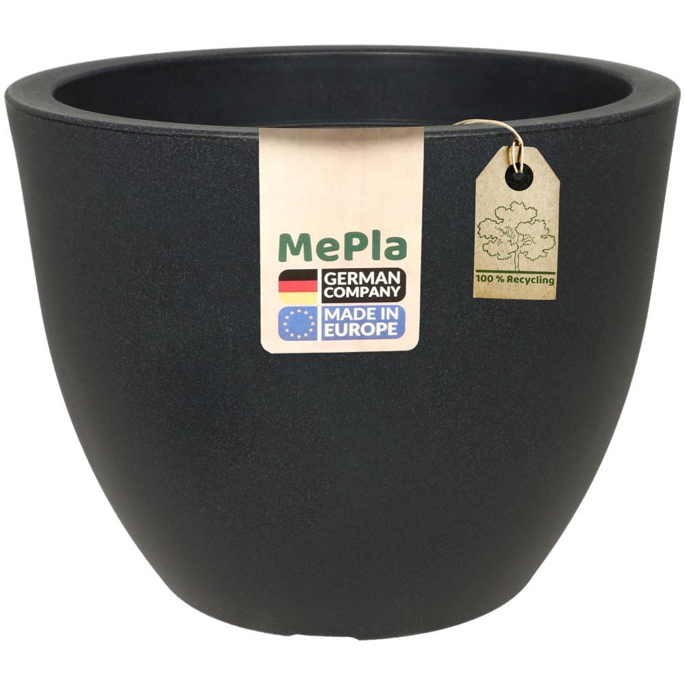Heimwerkercenter Blumentopf MePla Blumentopf Siena ø30 cm, Anthrazit, frost günstig online kaufen