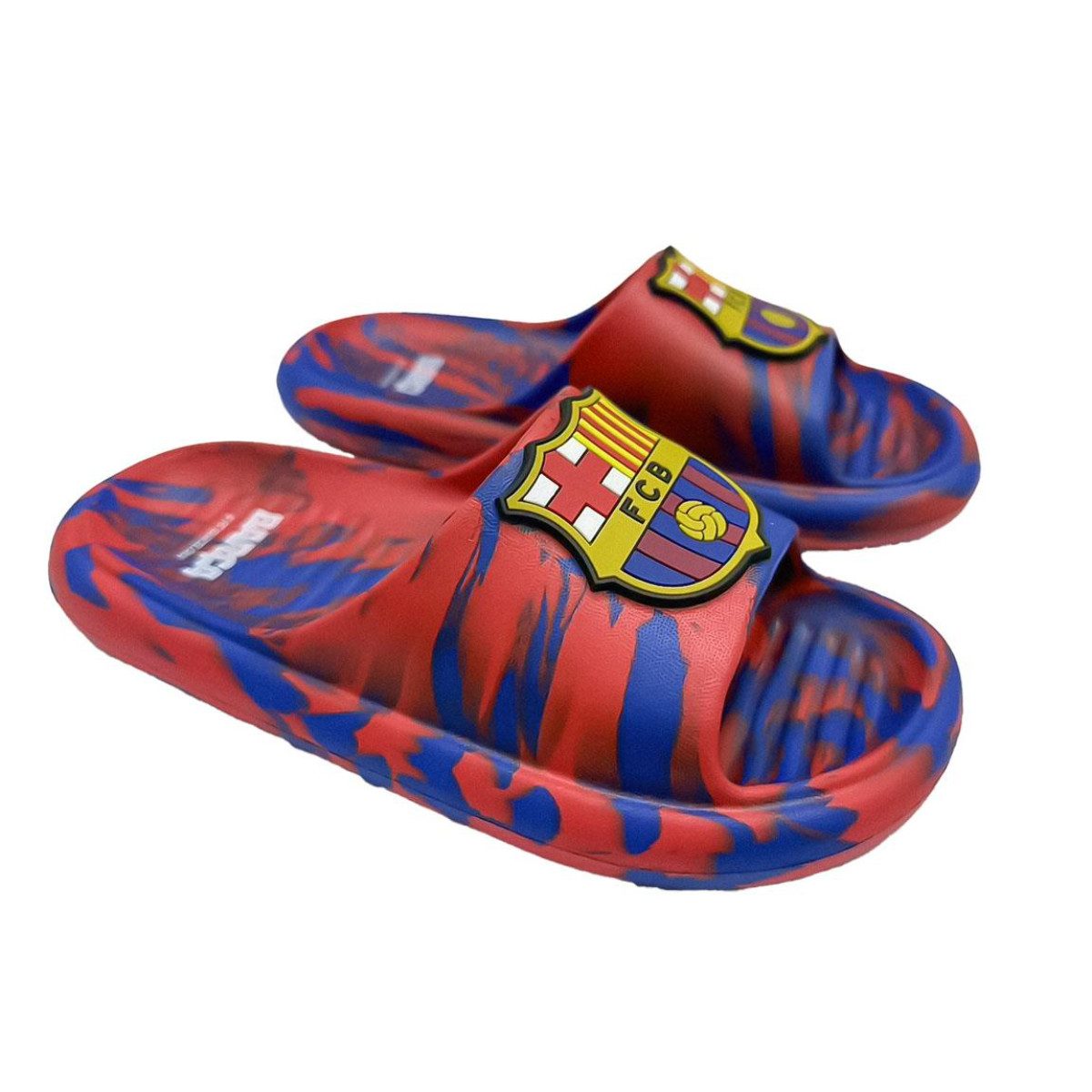 FC Barcelona Kinder Badeschlappen Flip Flops Pool Strand Sandalen Schuhe Badeschuh (Packung)