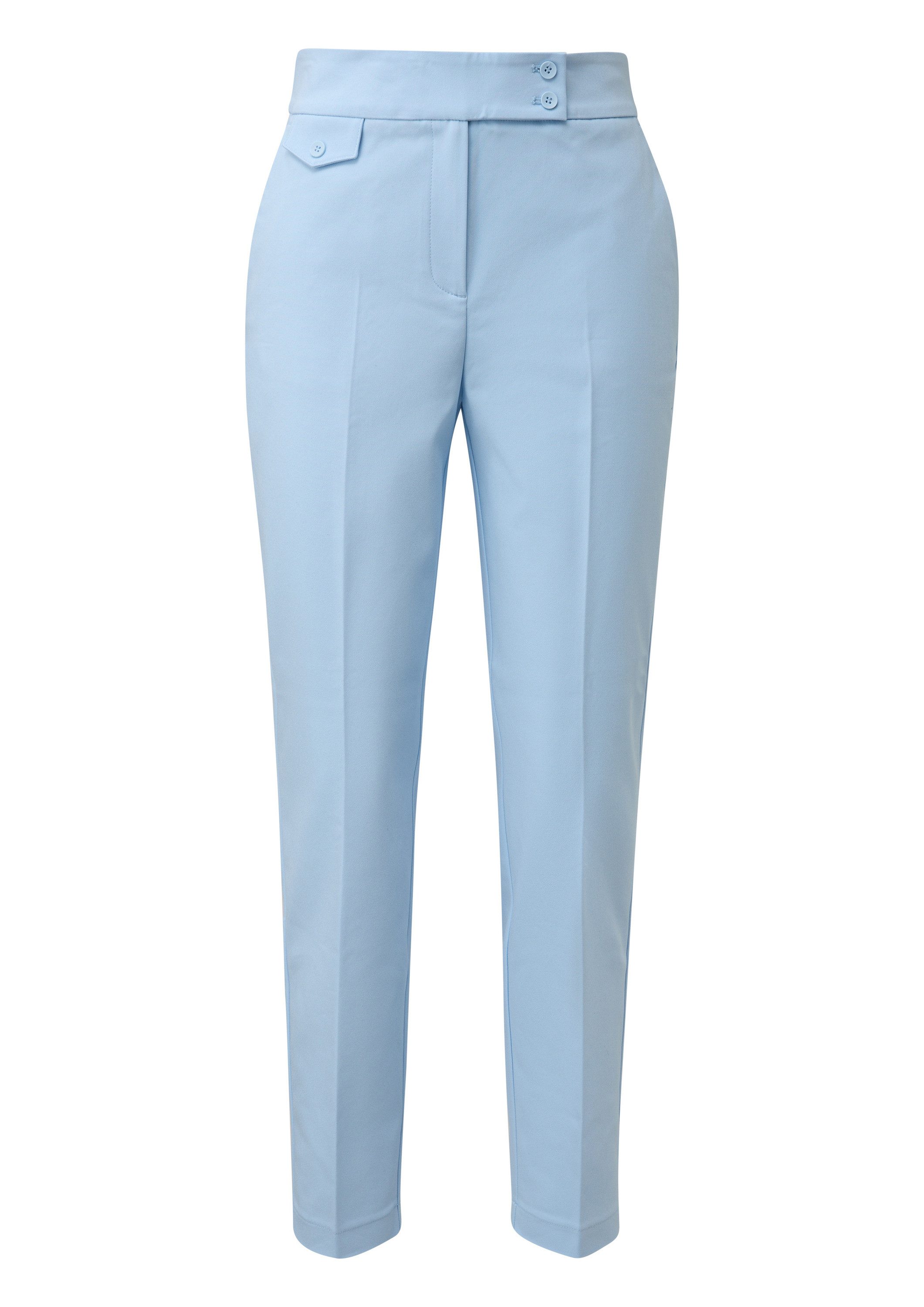 s.Oliver 7/8-Hose Hose Slim-Fit-Hose aus Baumwollmix mit Elastikbund günstig online kaufen
